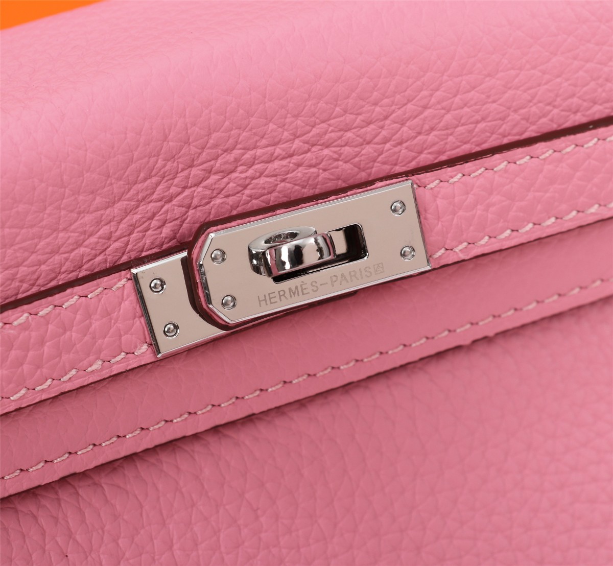 [TOP] HERMES Kelly Togo Leather 25cm - Rose Sakura & GHW/SHW