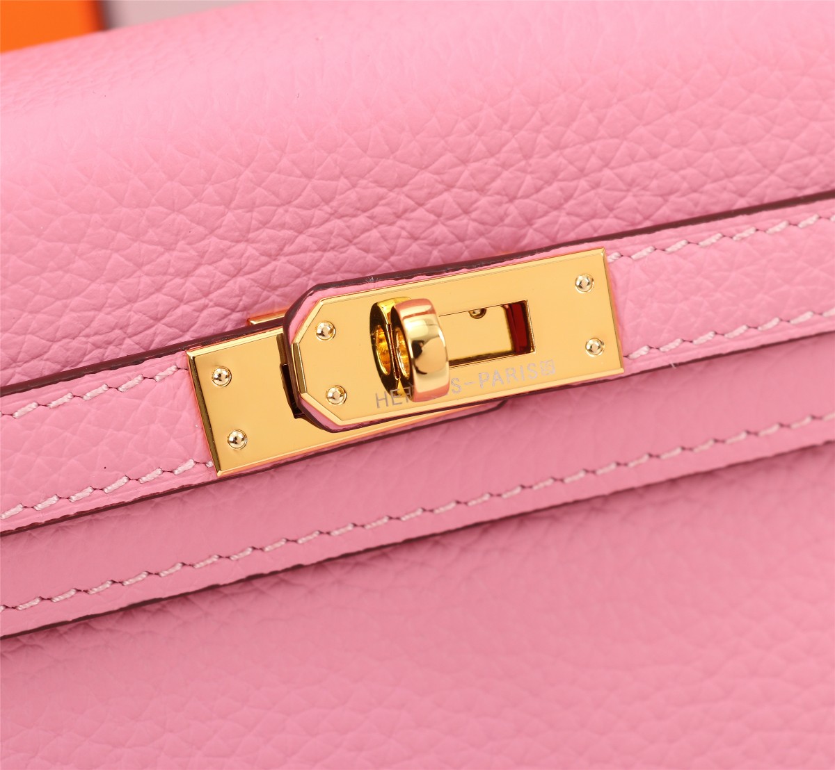 [TOP] HERMES Kelly Togo Leather 25cm - Rose Sakura & GHW/SHW