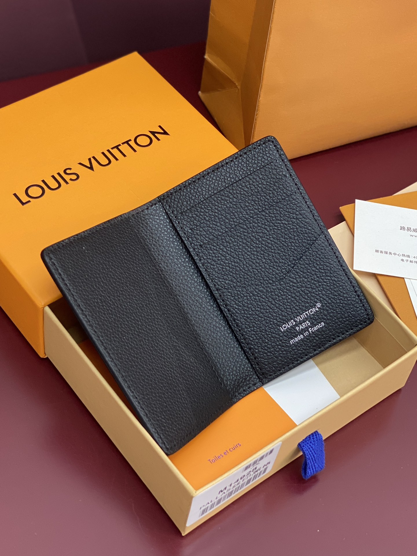 [TOP] Louis Vuitton LV Damier Graphite Printed Card Holder Damoflage Canvas 8x11x1cm - Black