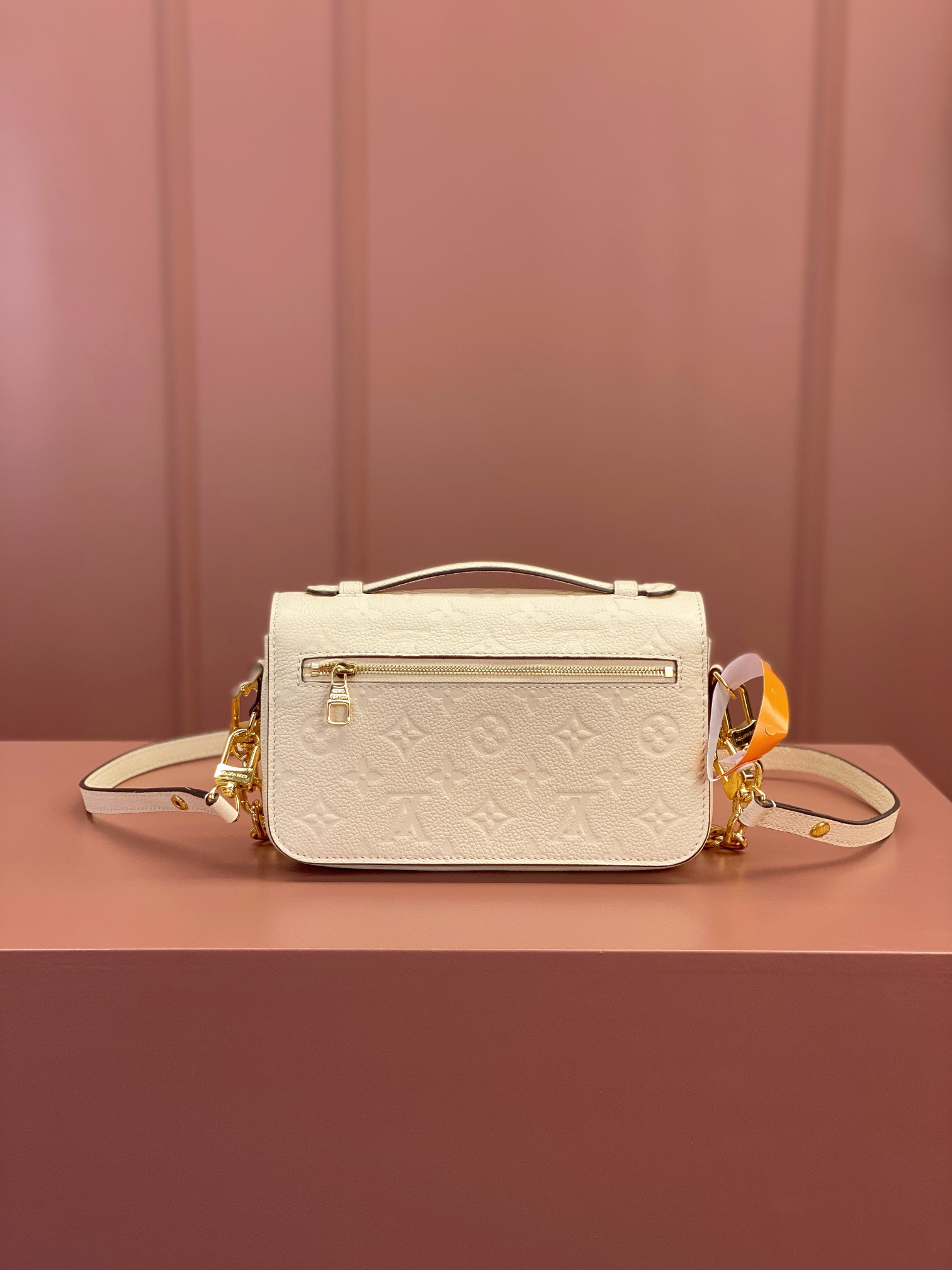 [TOP] Louis Vuitton LV Pochette Métis East West Handbags 21.5x13.5x6cm - White&GHW