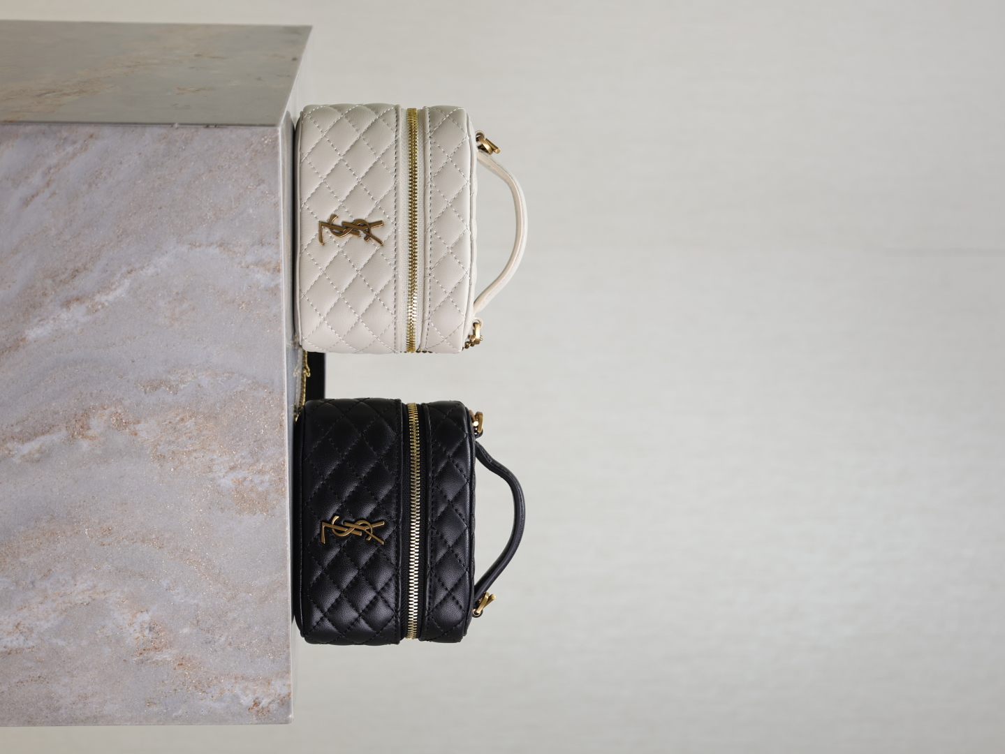 [TOP] Yves Saint Laurent YSL Gaby Mini Makeup Bag 12×8×4cm - 2 Colors&GWH