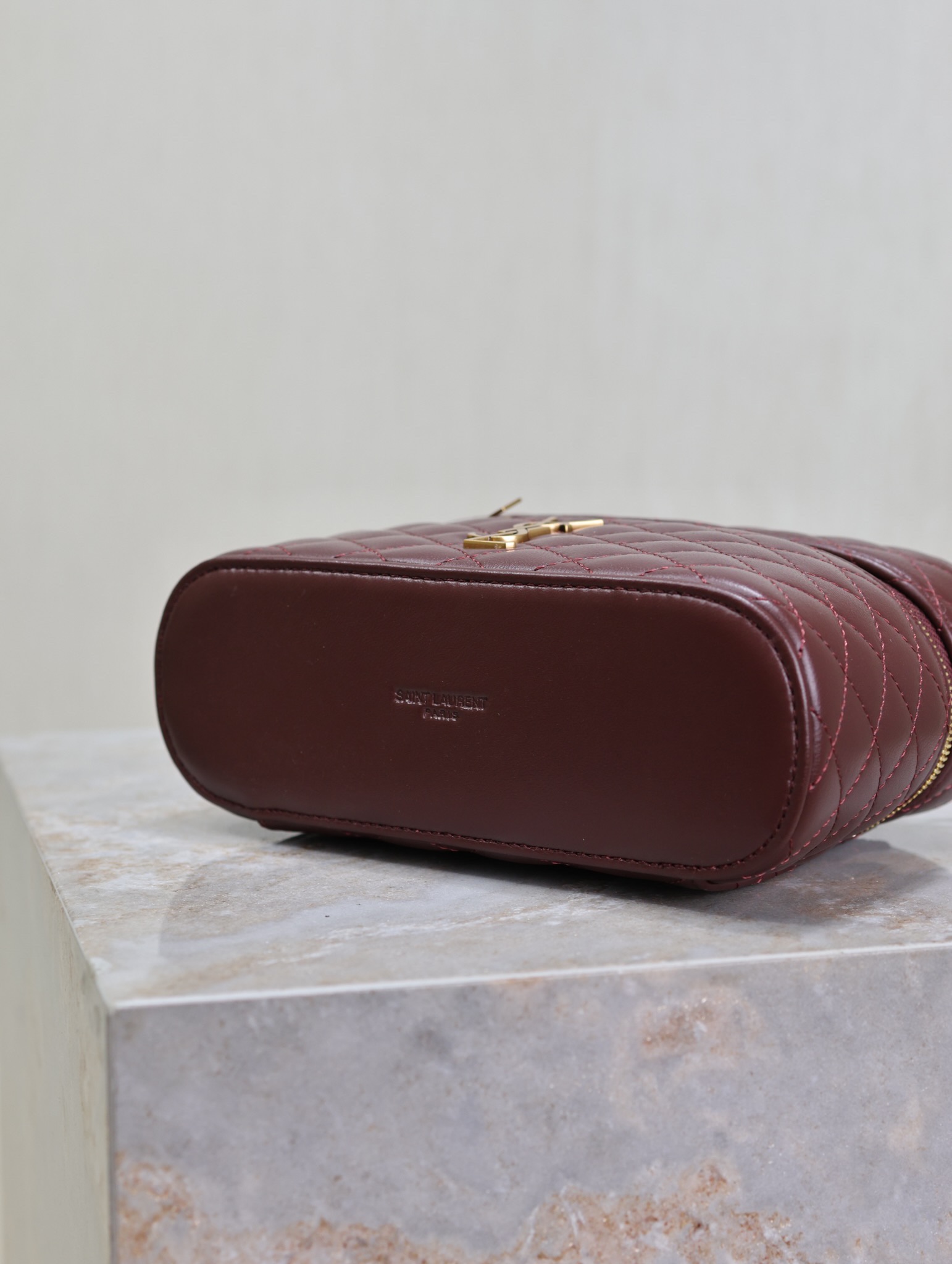 [TOP] Yves Saint Laurent YSL Gaby Mini Makeup Bag 18x11x6.5cm - Red&GWH