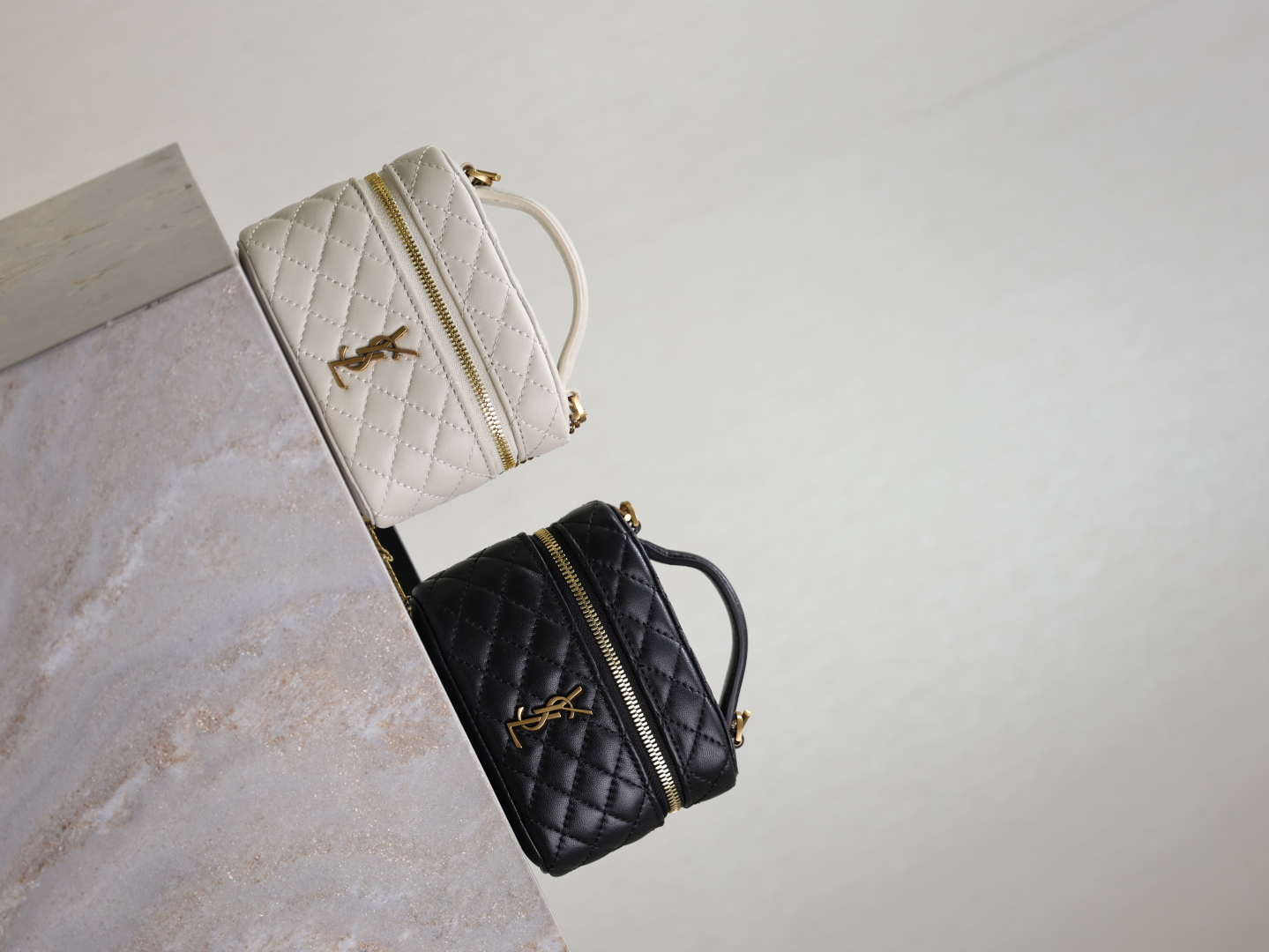 [TOP] Yves Saint Laurent YSL Gaby Mini Makeup Bag 12×8×4cm - 2 Colors&GWH