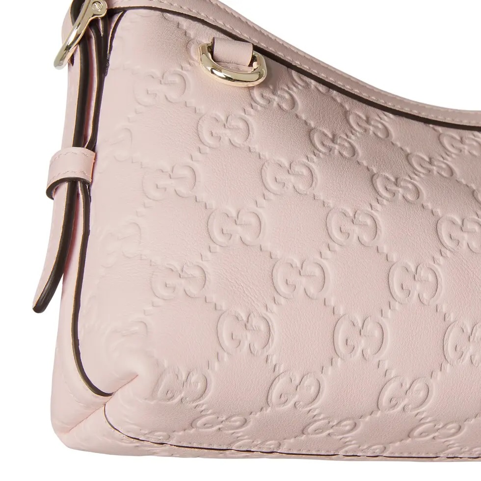 [TOP] GUCCI GG Emblem Handbag 22 x 14 x 8 cm - Pink