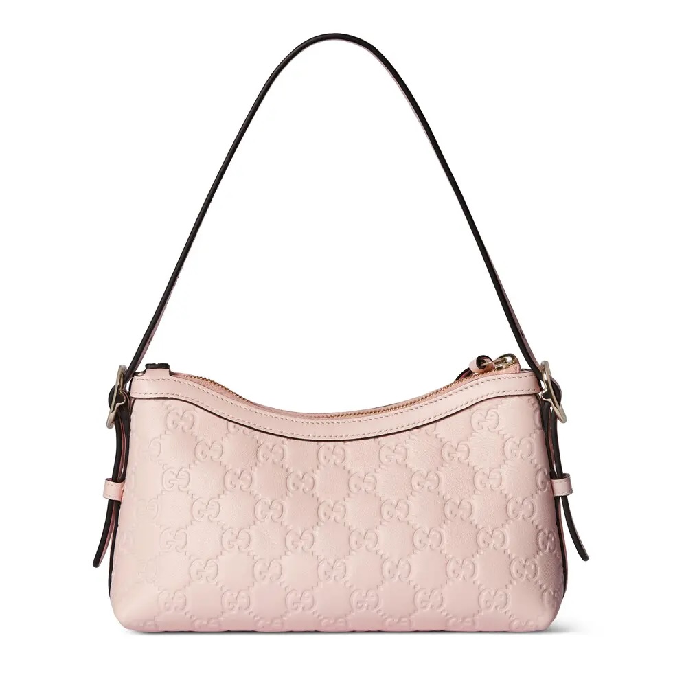 [TOP] GUCCI GG Emblem Handbag 22 x 14 x 8 cm - Pink