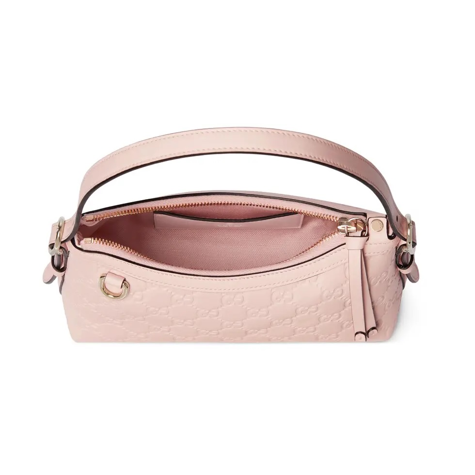[TOP] GUCCI GG Emblem Handbag 22 x 14 x 8 cm - Pink