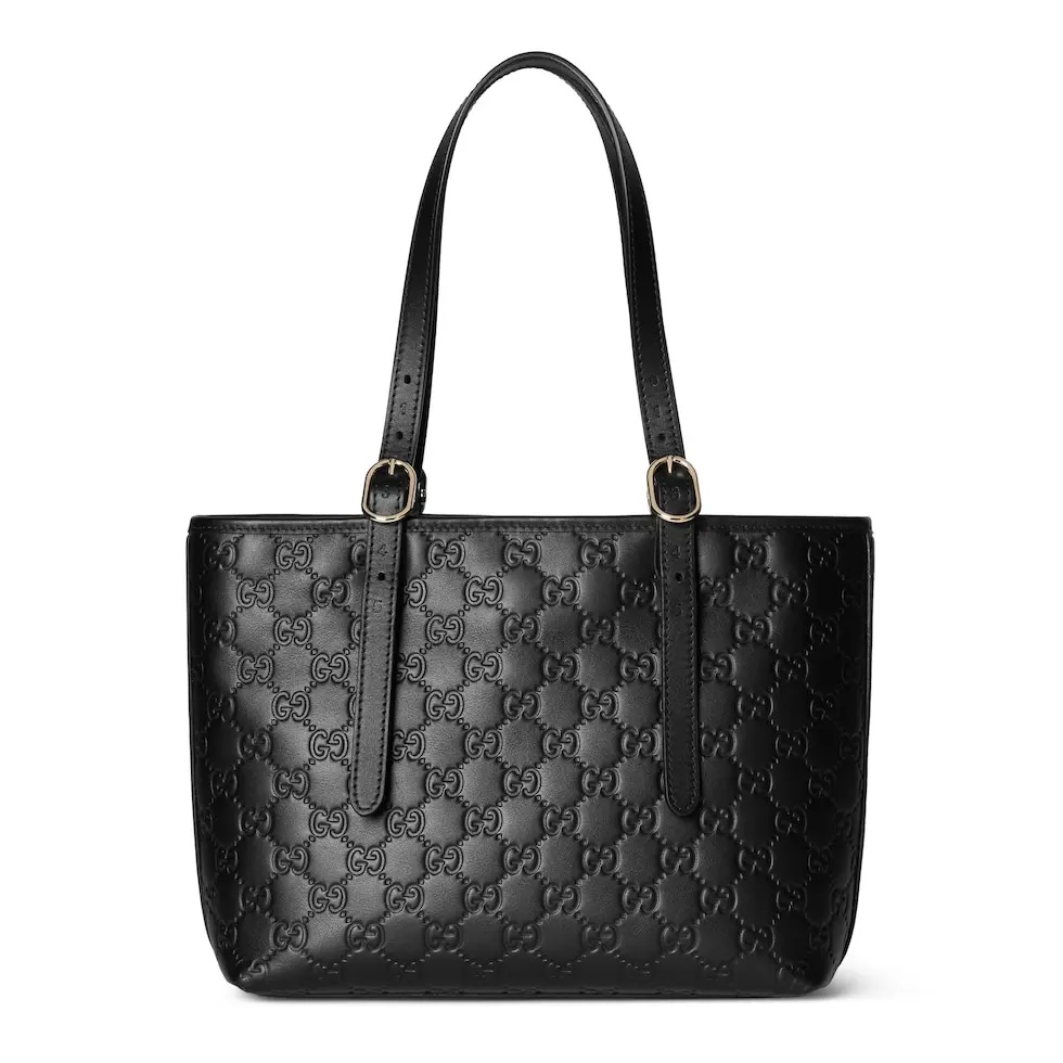 [TOP] GUCCI GG Emblem Handbag 25 x 20 x 10 cm - Black