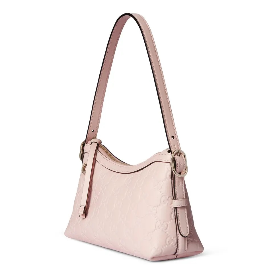 [TOP] GUCCI GG Emblem Handbag 22 x 14 x 8 cm - Pink