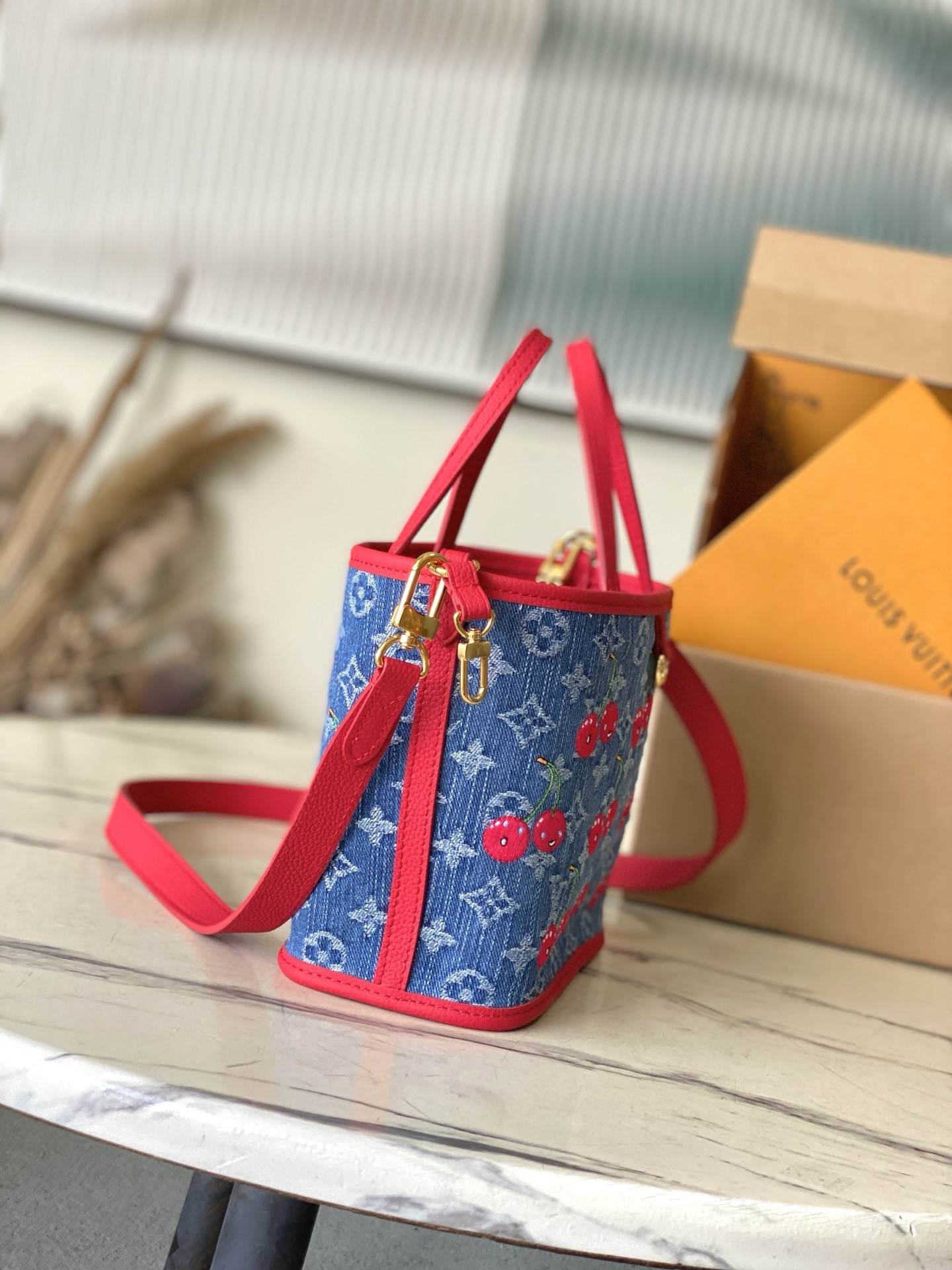 [TOP] Louis Vuitton LV Neverful Inside Out BB Bag  26.5 × 16.5 × 11 cm - Denim