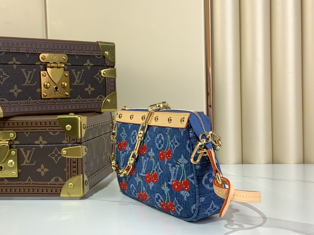 [TOP] Louis Vuitton LV Multi Pochette Accessoires Handbag 13 x 4 x 22 cm - Blue