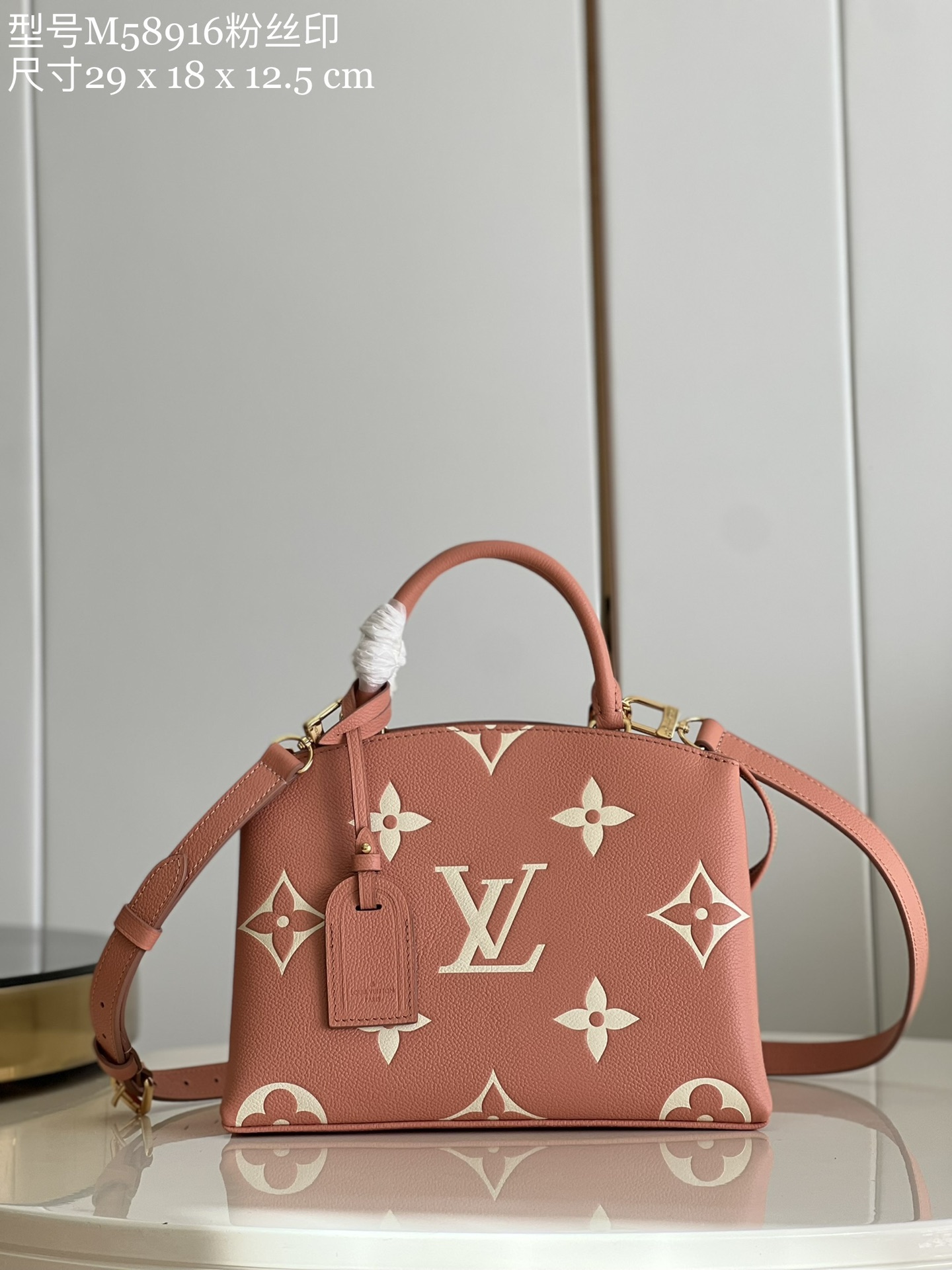 [TOP] Louis Vuitton LV Grand Palais Handbag 29 x 18 x 12.5 cm /34 x 24 x 15 cm - Pink