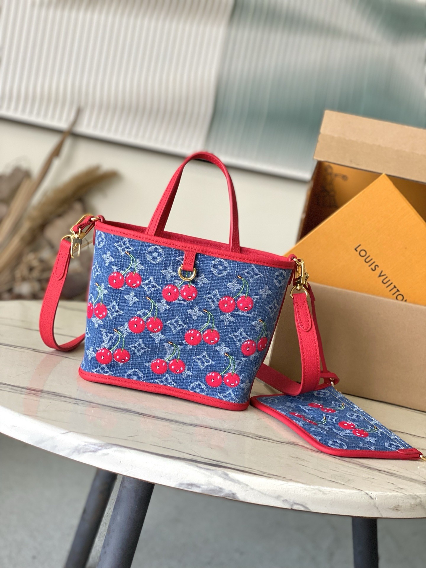 [TOP] Louis Vuitton LV Neverful Inside Out BB Bag  26.5 × 16.5 × 11 cm - Denim