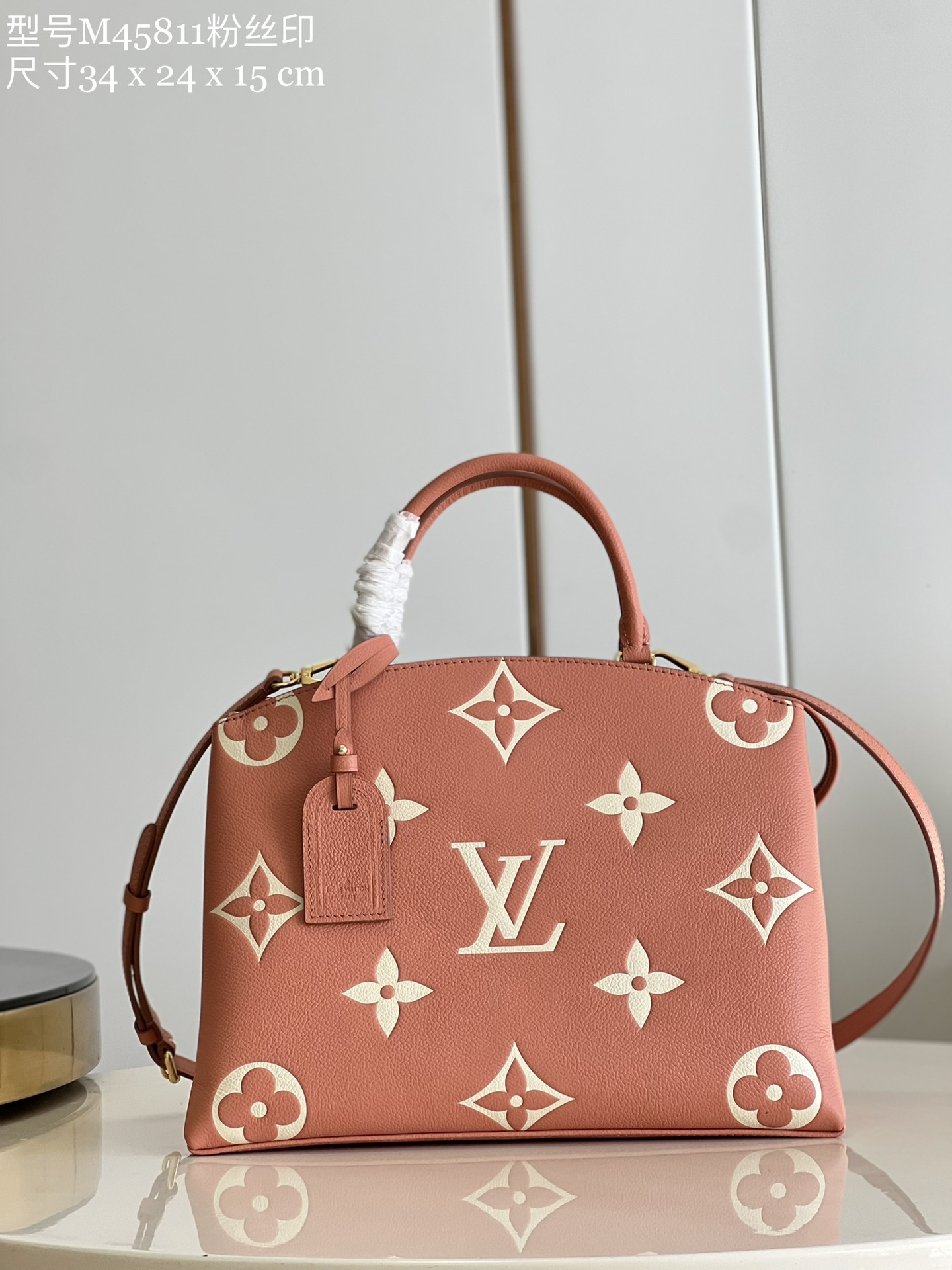 [TOP] Louis Vuitton LV Grand Palais Handbag 29 x 18 x 12.5 cm /34 x 24 x 15 cm - Pink