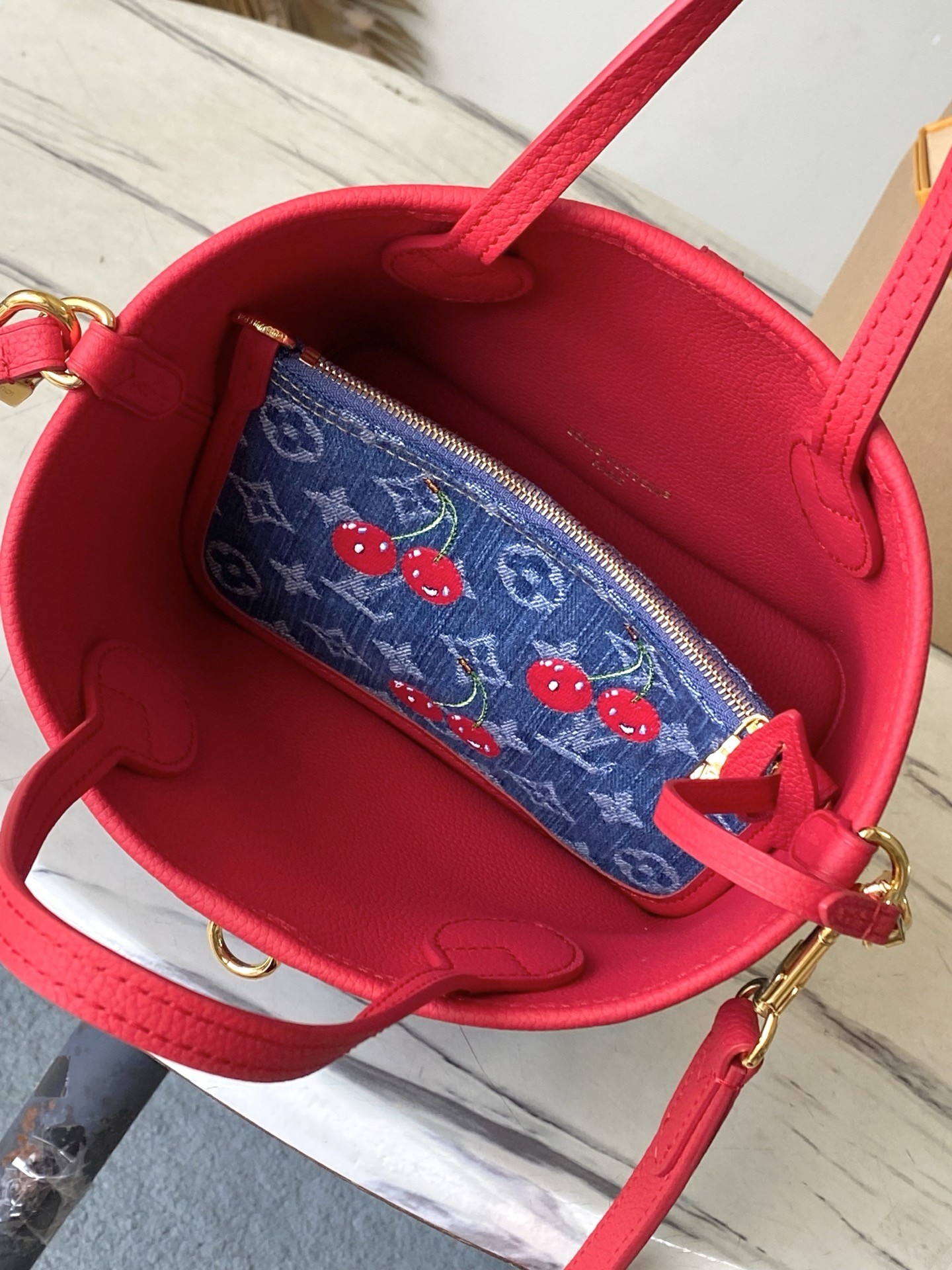 [TOP] Louis Vuitton LV Neverful Inside Out BB Bag  26.5 × 16.5 × 11 cm - Denim