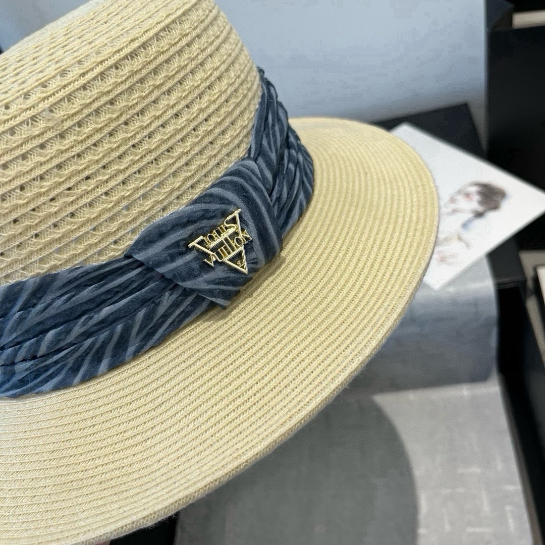 [TOP] Louis Vuitton LV Straw Hat - 3 Colors