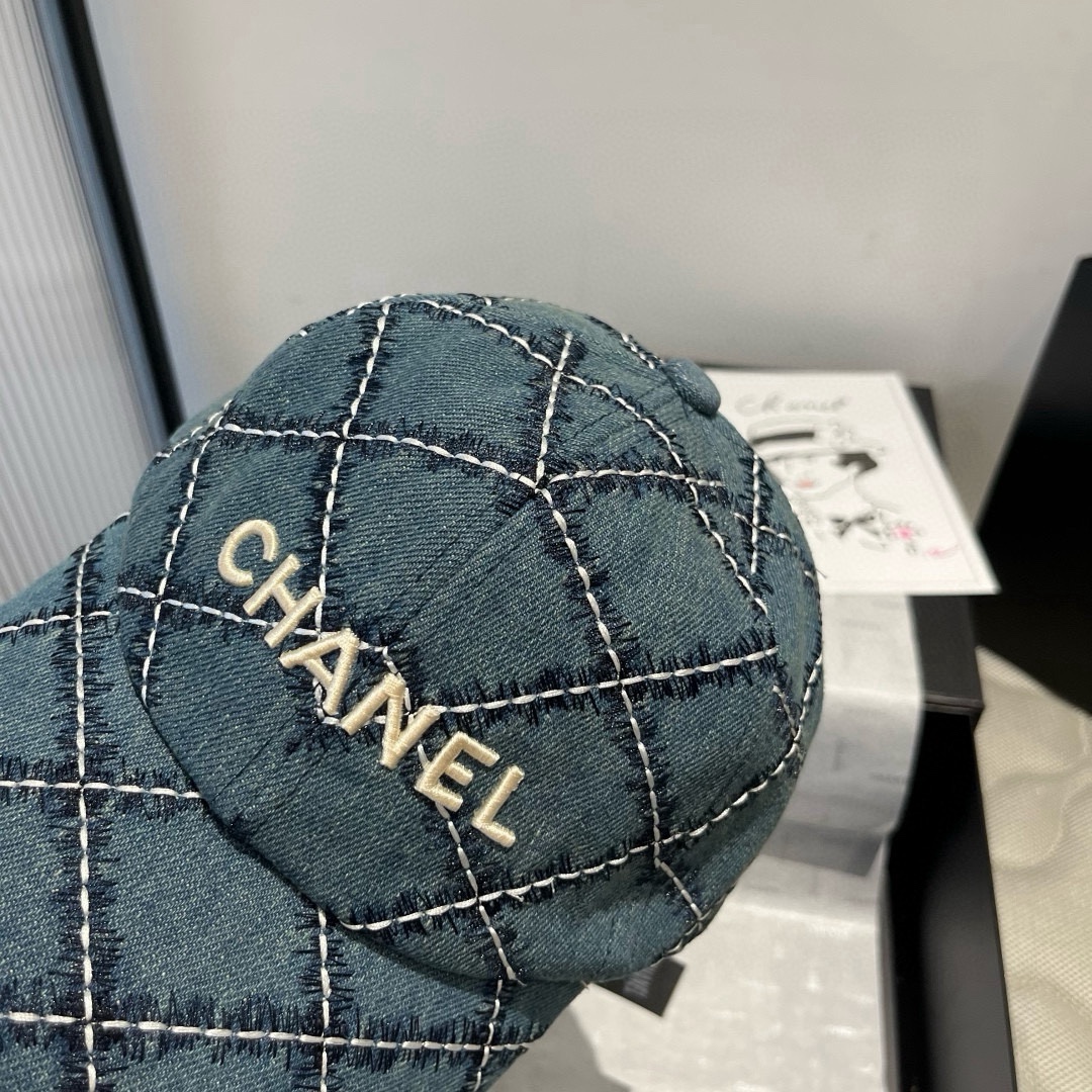 [TOP] CHANEL Baseball Cap - Blue
