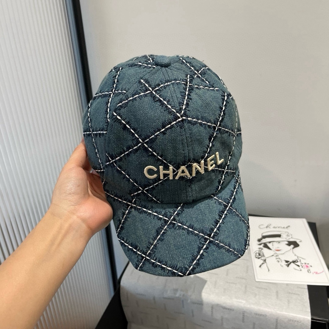 [TOP] CHANEL Baseball Cap - Blue