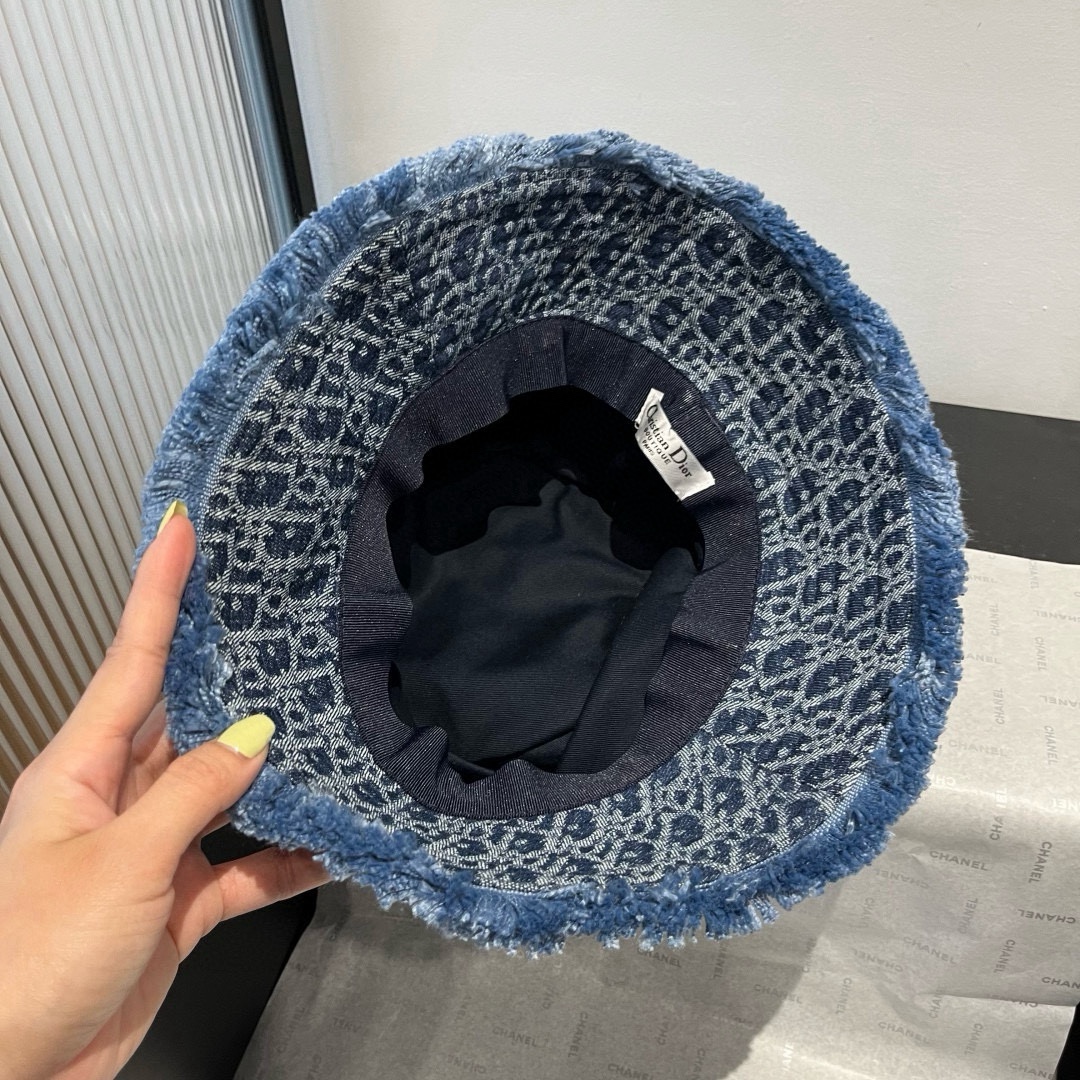 [TOP] Christian Denim Hat  - Blue