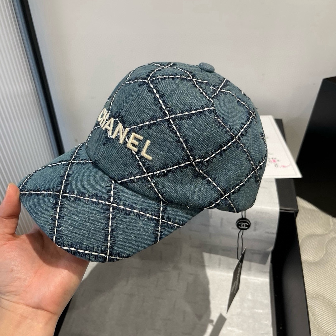 [TOP] CHANEL Baseball Cap - Blue