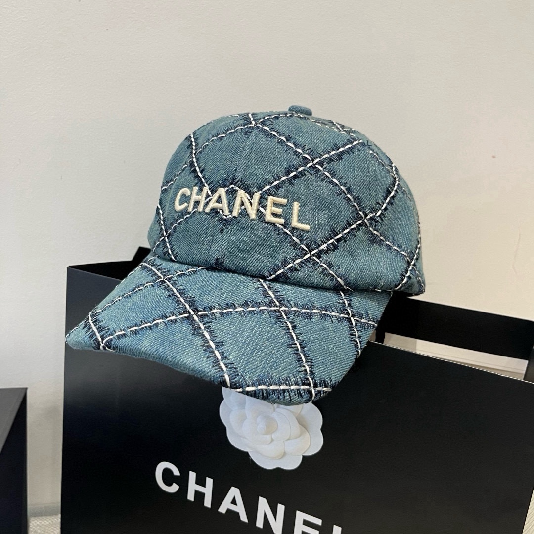 [TOP] CHANEL Baseball Cap - Blue