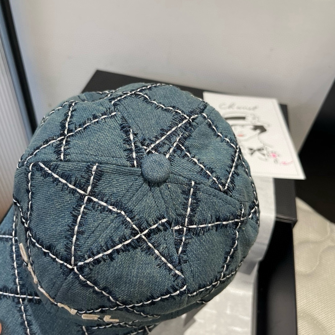 [TOP] CHANEL Baseball Cap - Blue