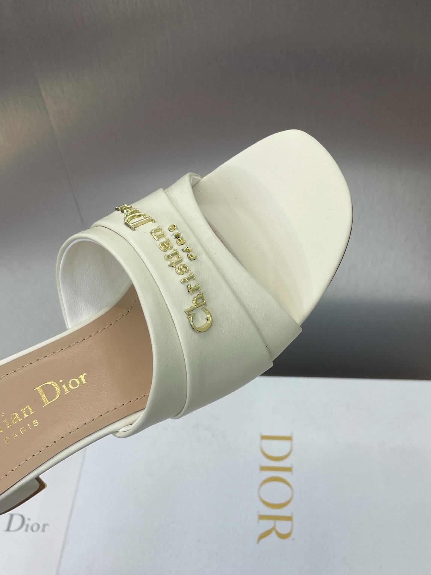 [TOP] Christian Dior My Dior 3.5cm Low Heels Slippers Calfskin - 2 Color