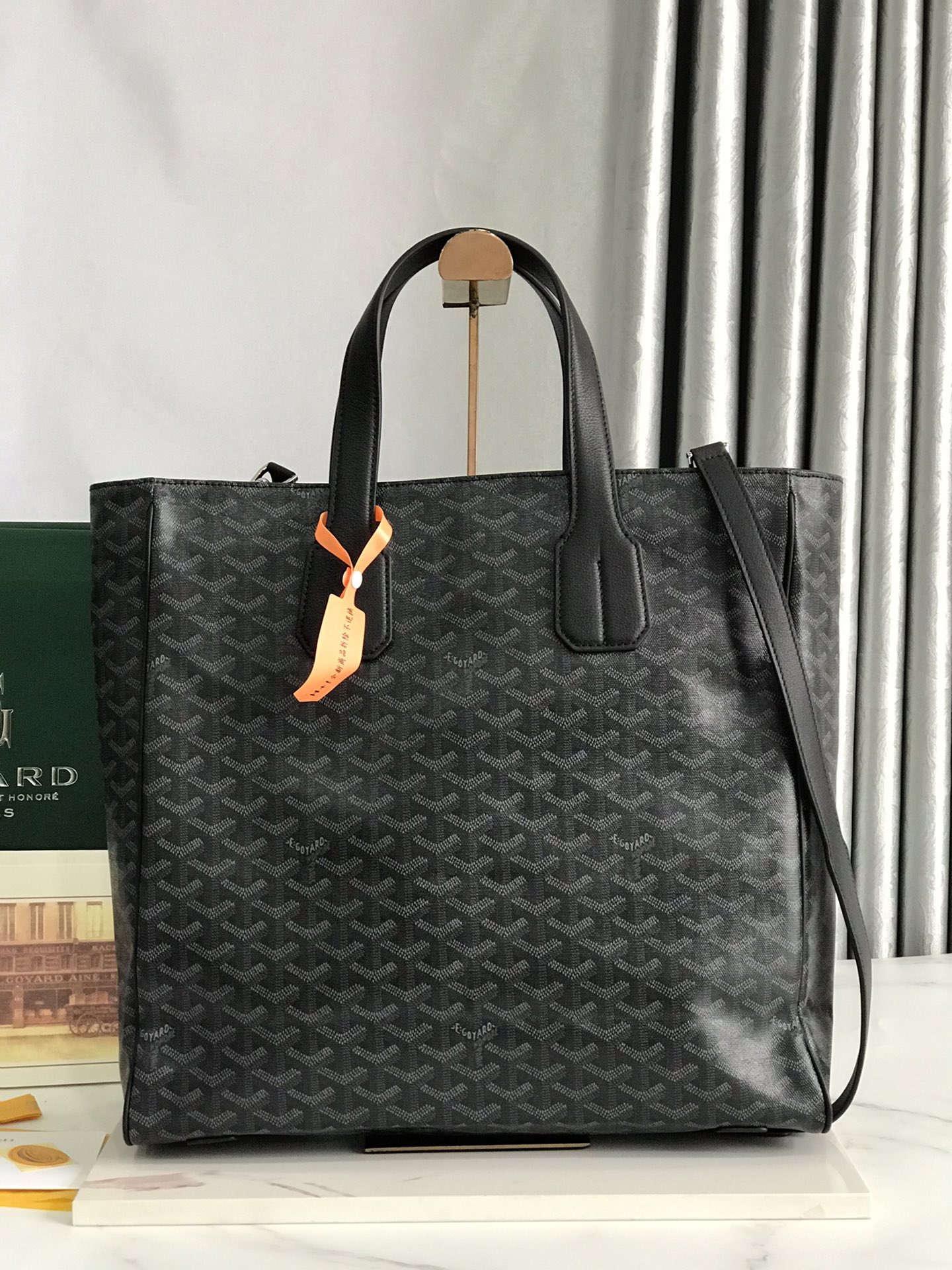 [TOP] Goyard Villette Tote Bag  38*35*11.5cm - Black