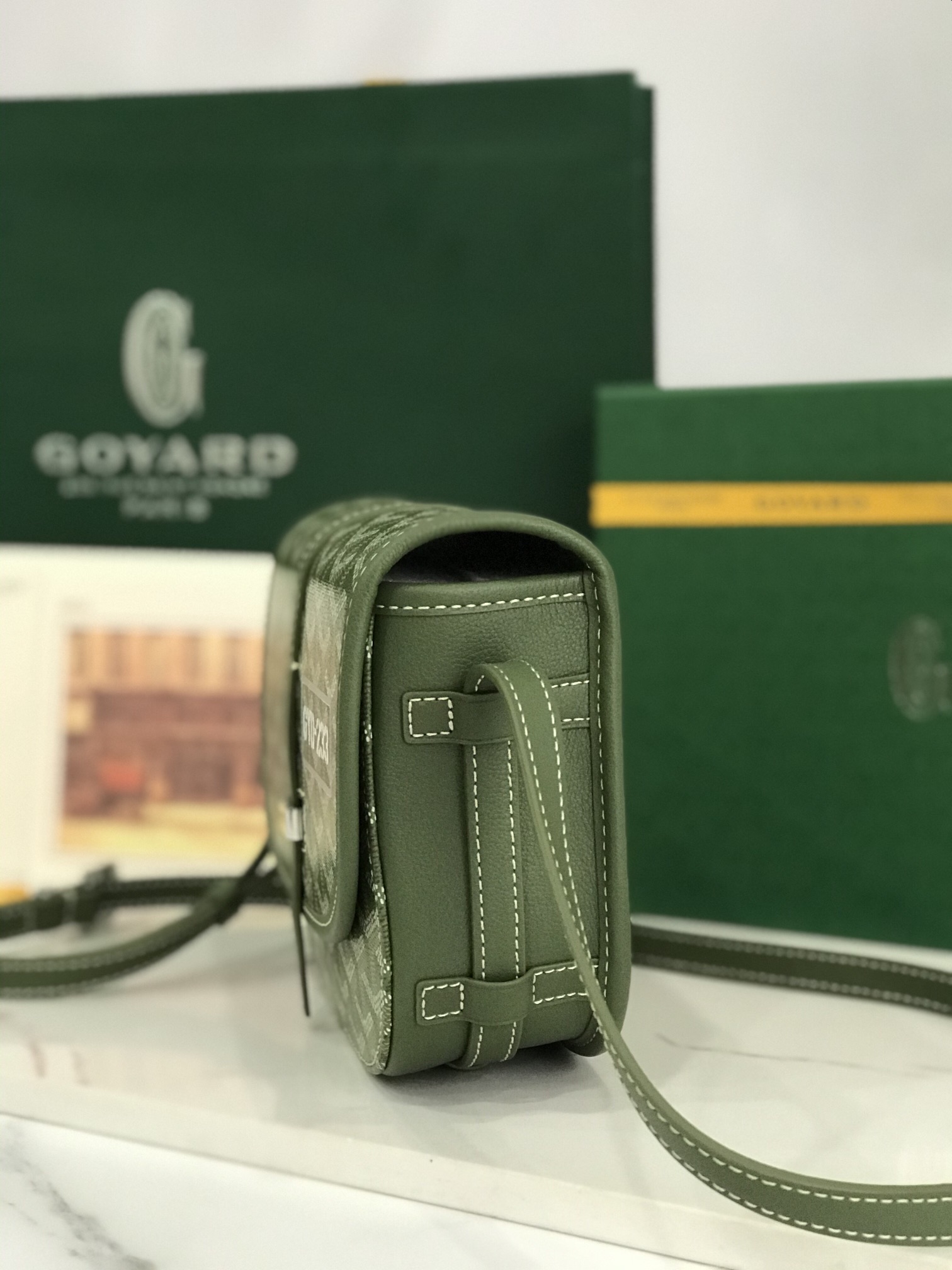 [TOP] Goyard Belvédère Bag 21*16*6 cm - Green