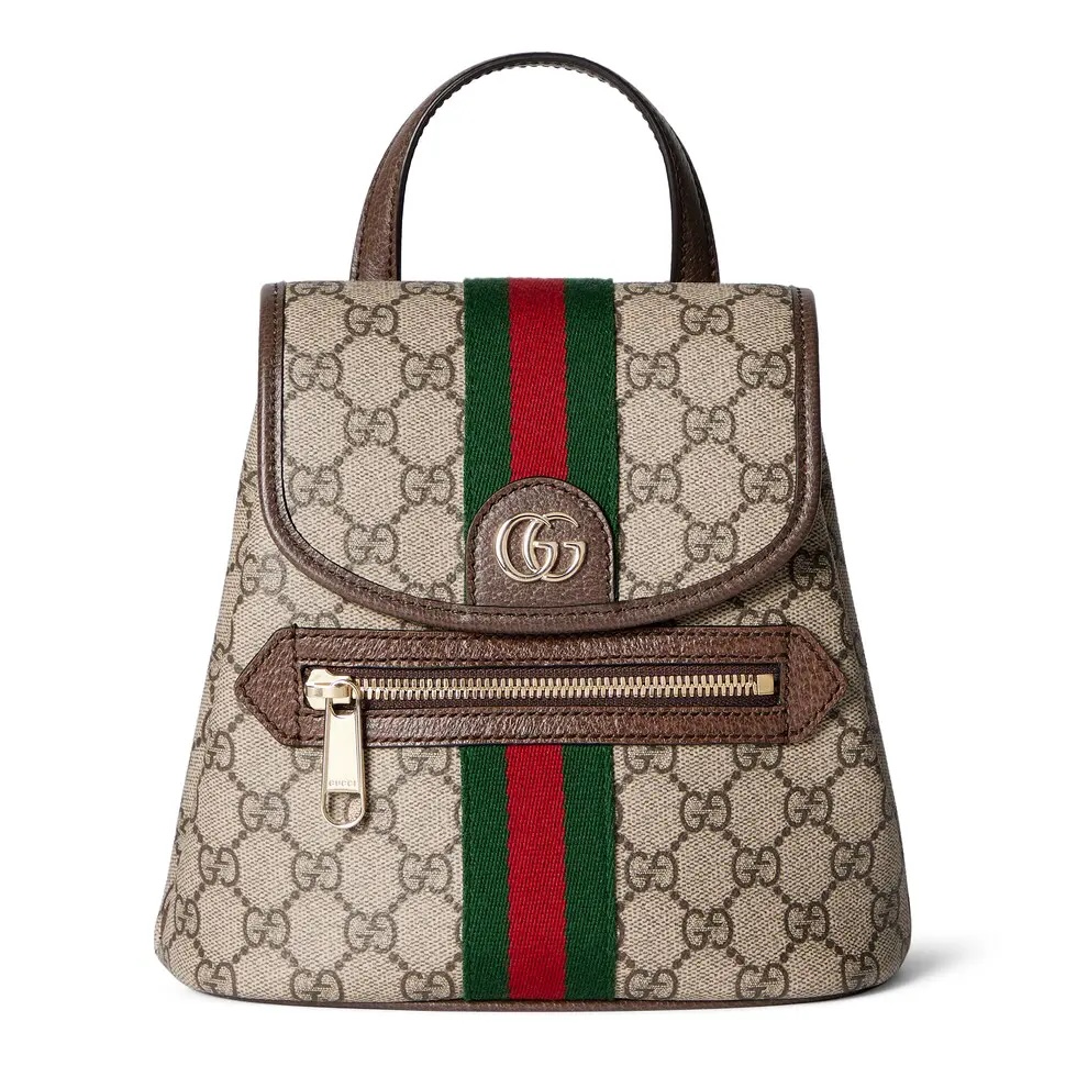 [TOP] GUCCI Backpack 19.5 x 20 x 12.5 cm - Brown