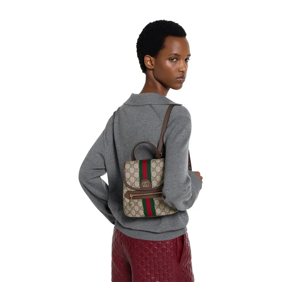 [TOP] GUCCI Backpack 19.5 x 20 x 12.5 cm - Brown