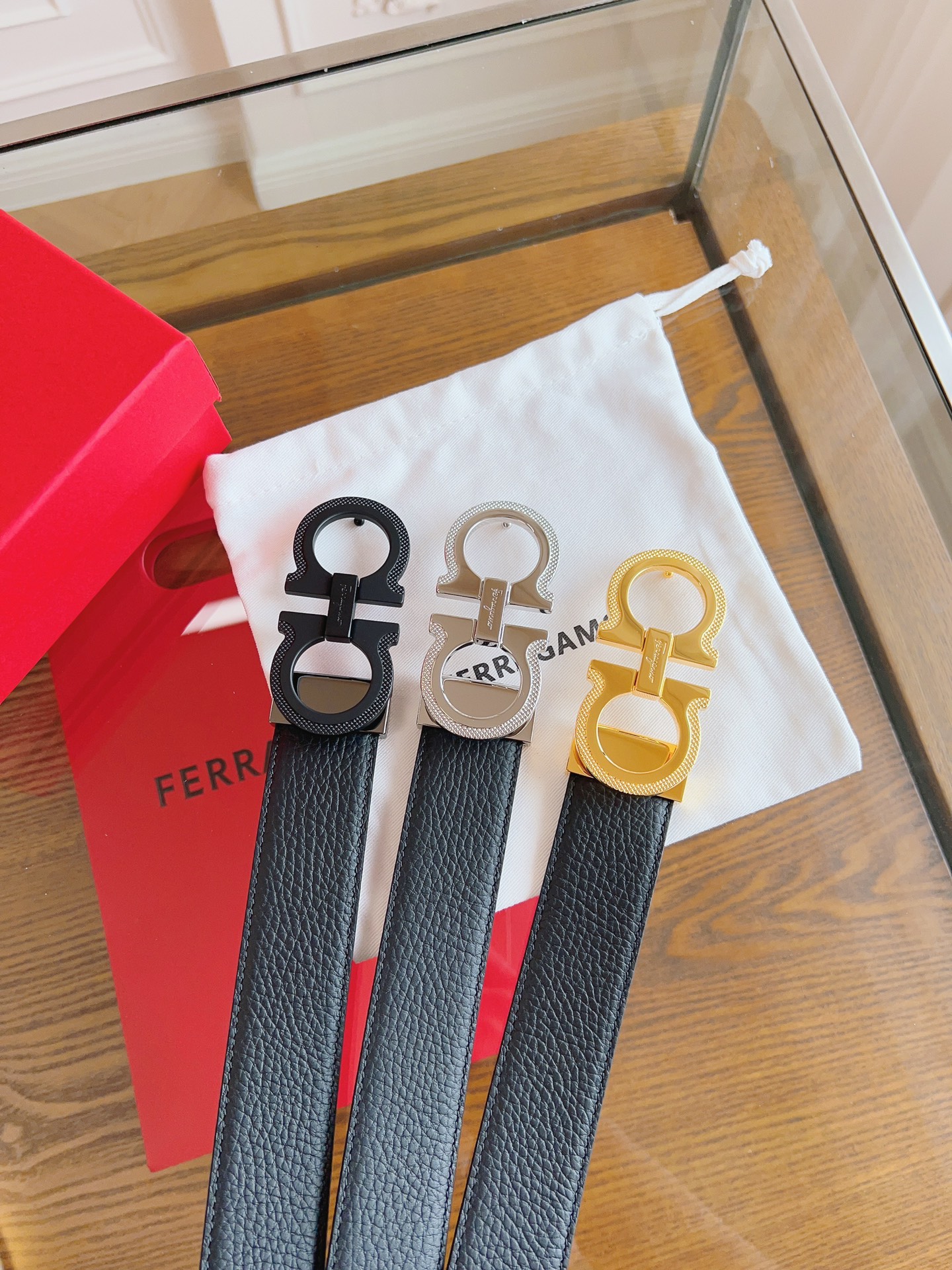 [TOP] Ferragamo Belt 3.5cm- 3 Colors