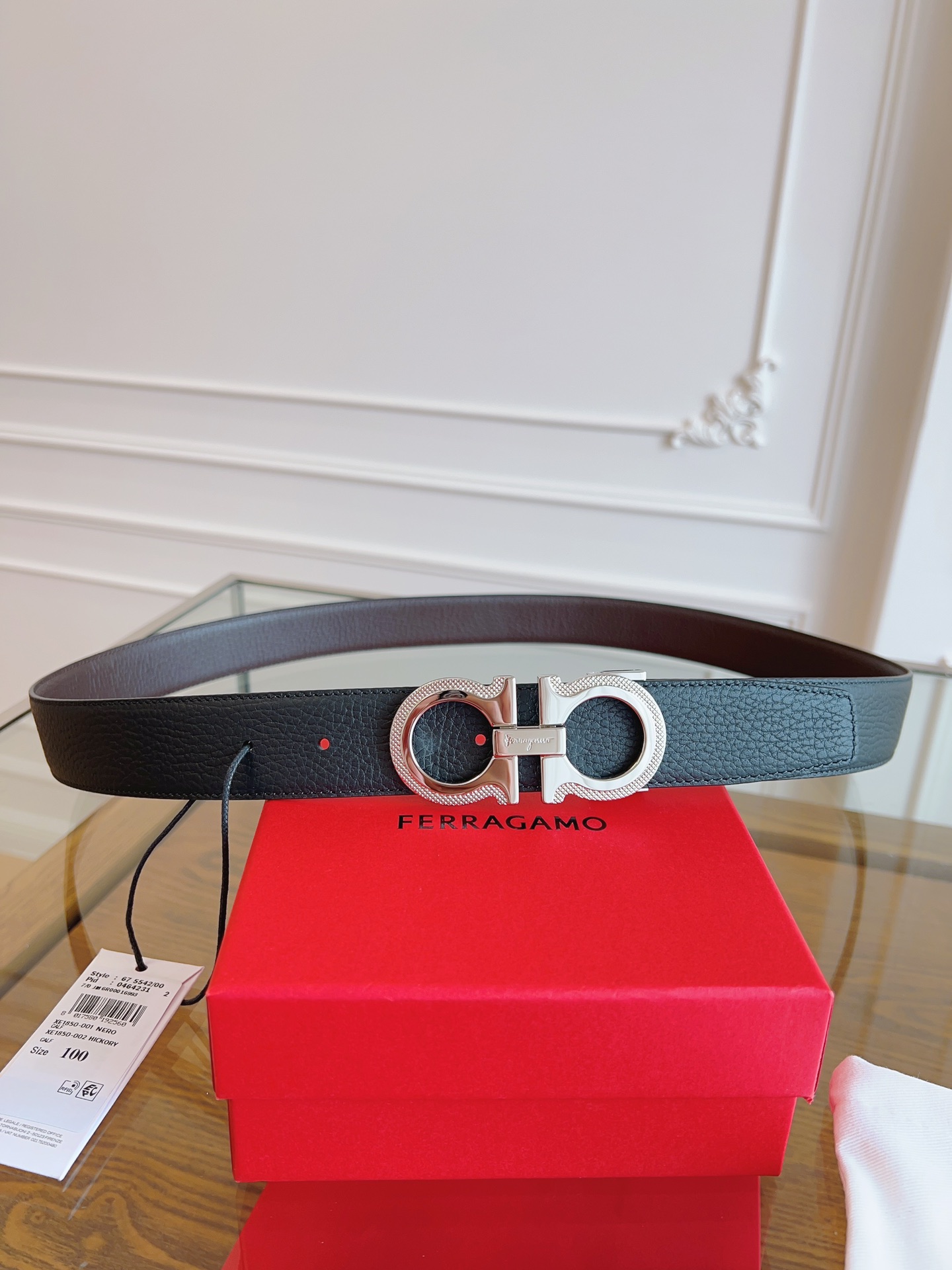 [TOP] Ferragamo Belt 3.5cm- 3 Colors