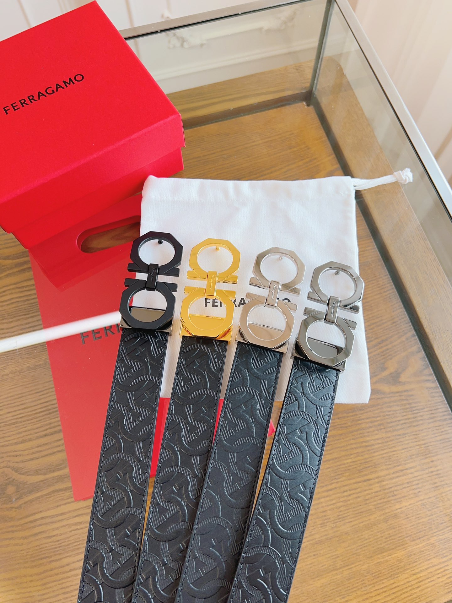 [TOP] Ferragamo Belt 3.5cm - 4 Colors