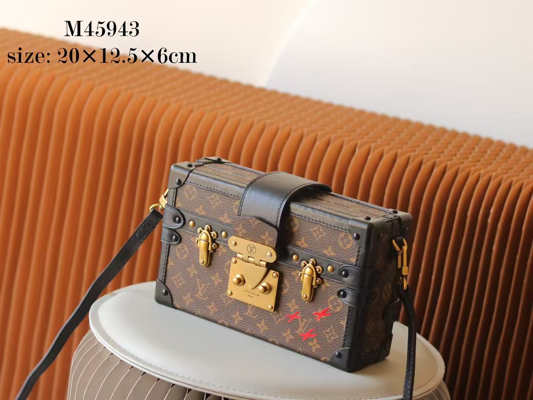 [TOP] Louis Vuitton LV Box Bag 20*6*12.5cm - Brown