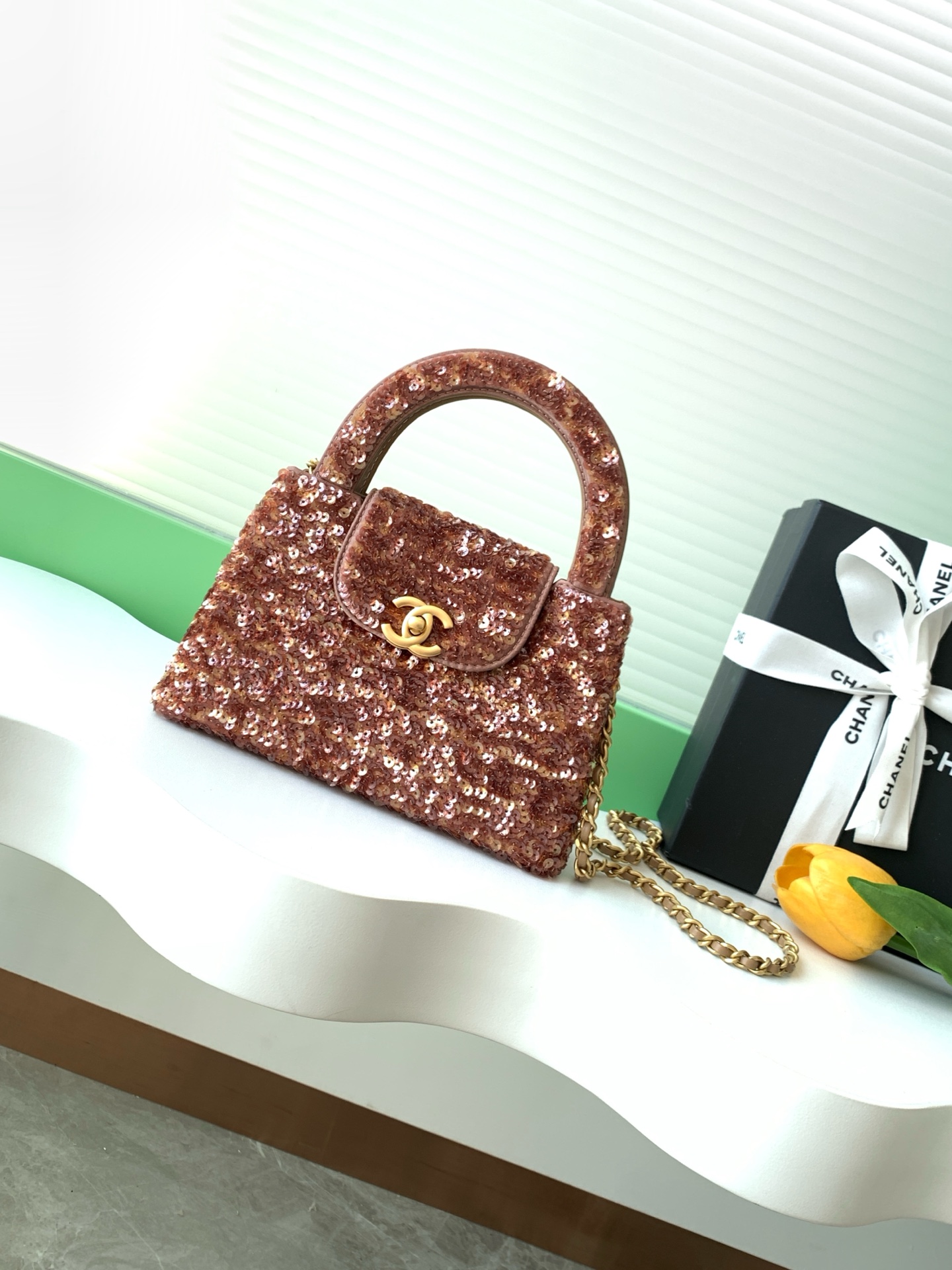 [TOP] CHANEL Kelly Chain Bag 13*19*7 cm - GHW - 2 Colors