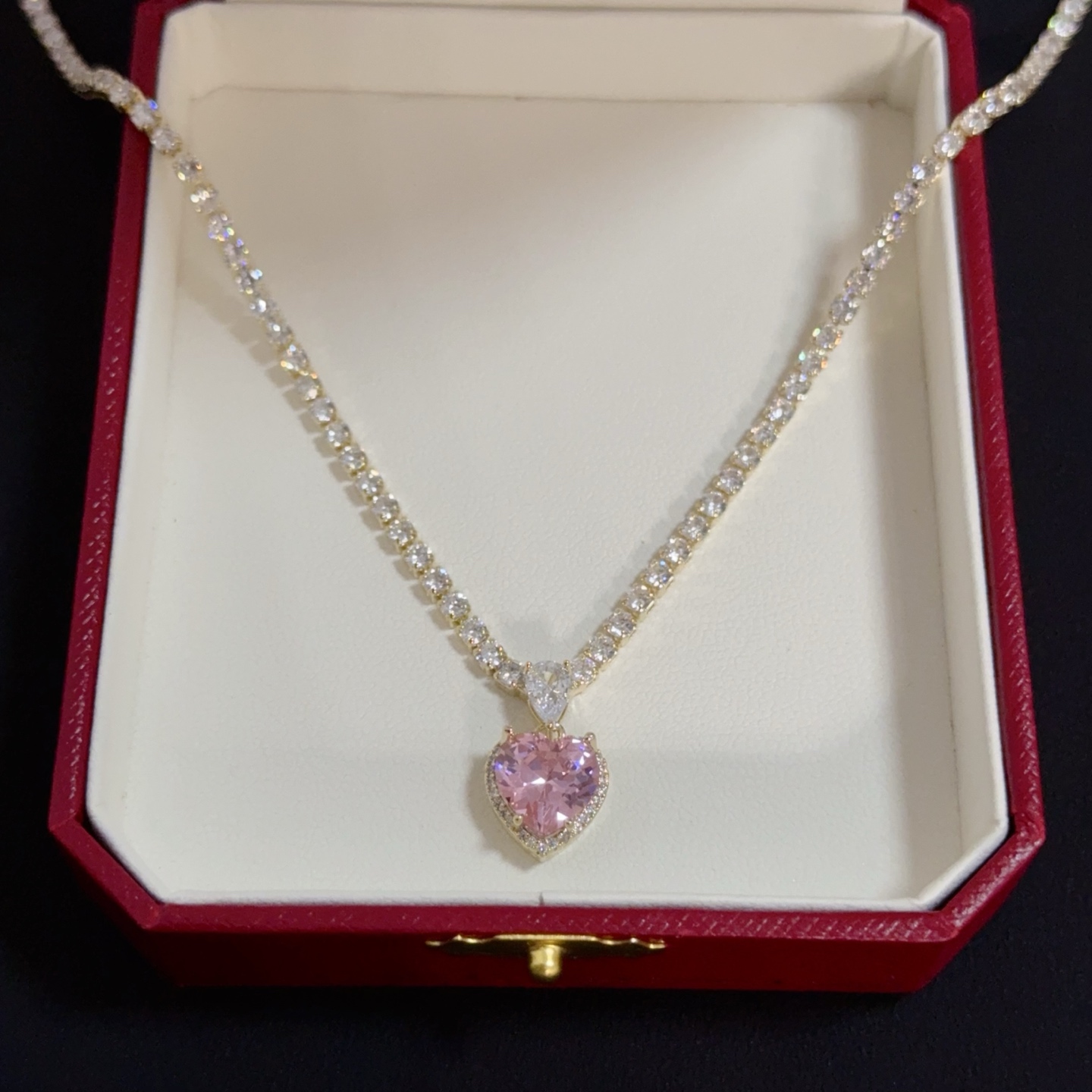 [TOP] Cartier Necklace Studded with Diamonds - Gold