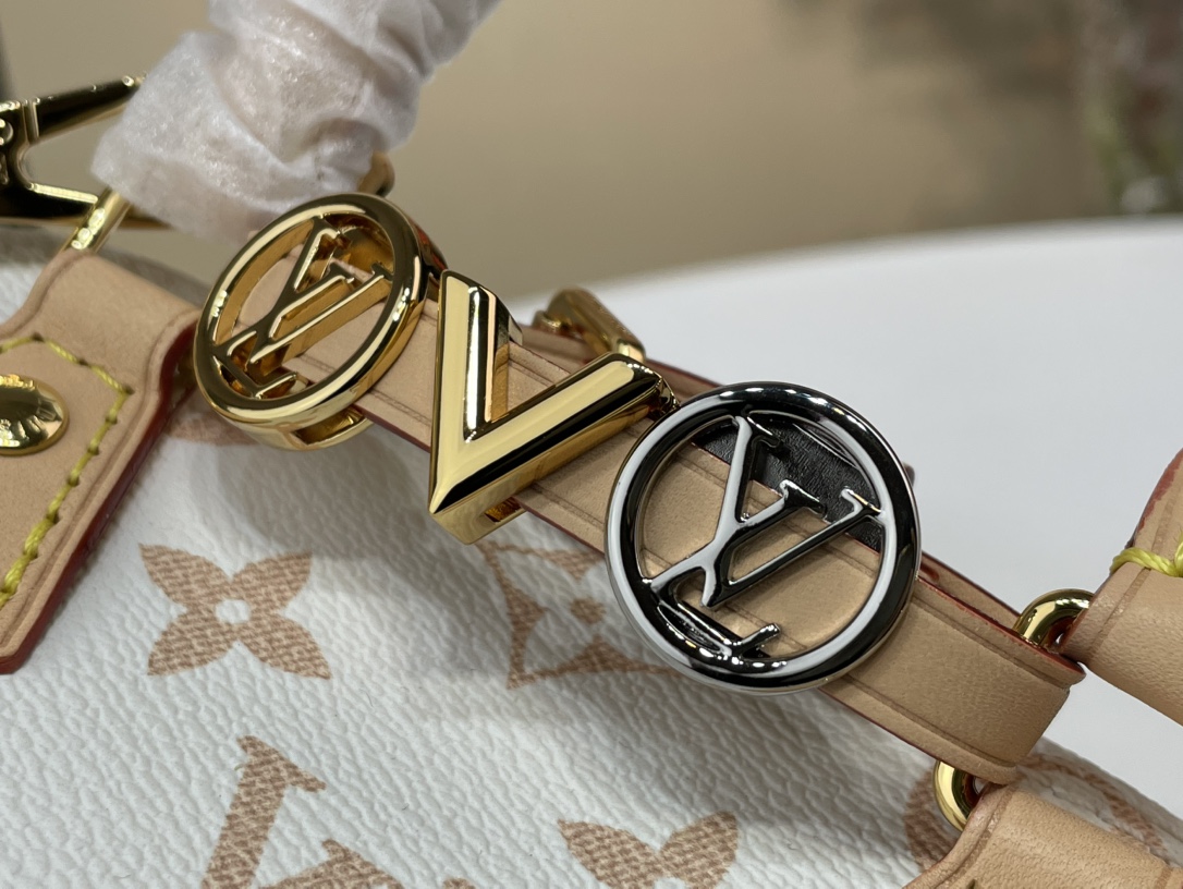 [TOP] Louis Vuitton LV Alma Bag 18 x 12 x 8cm - Beige