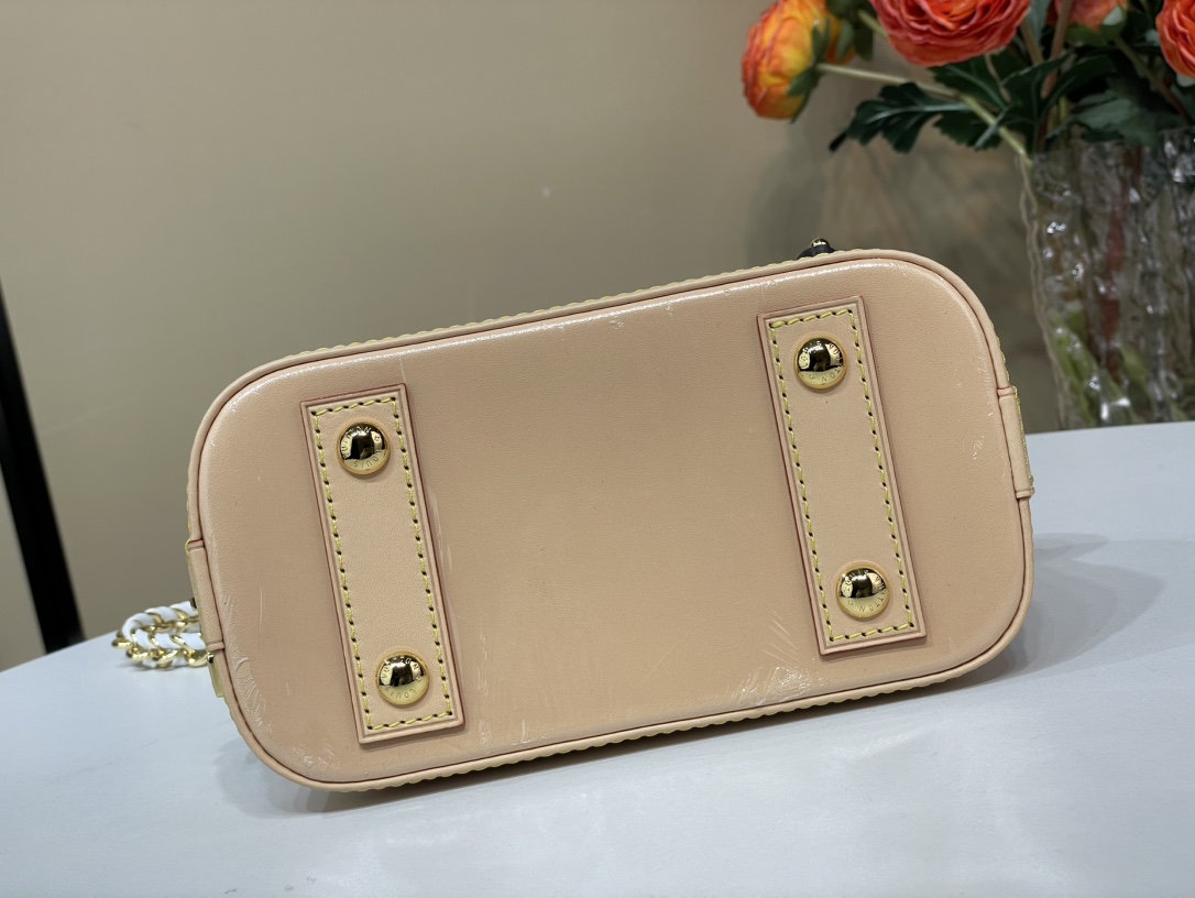 [TOP] Louis Vuitton LV Alma Bag 18 x 12 x 8cm - Beige