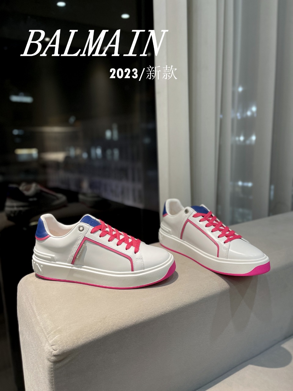 [TOP] Balmain Men's/Women's Casual Sports Shoes - White