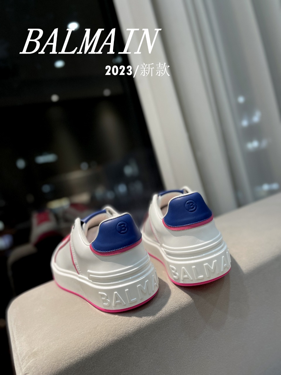 [TOP] Balmain Men's/Women's Casual Sports Shoes - White