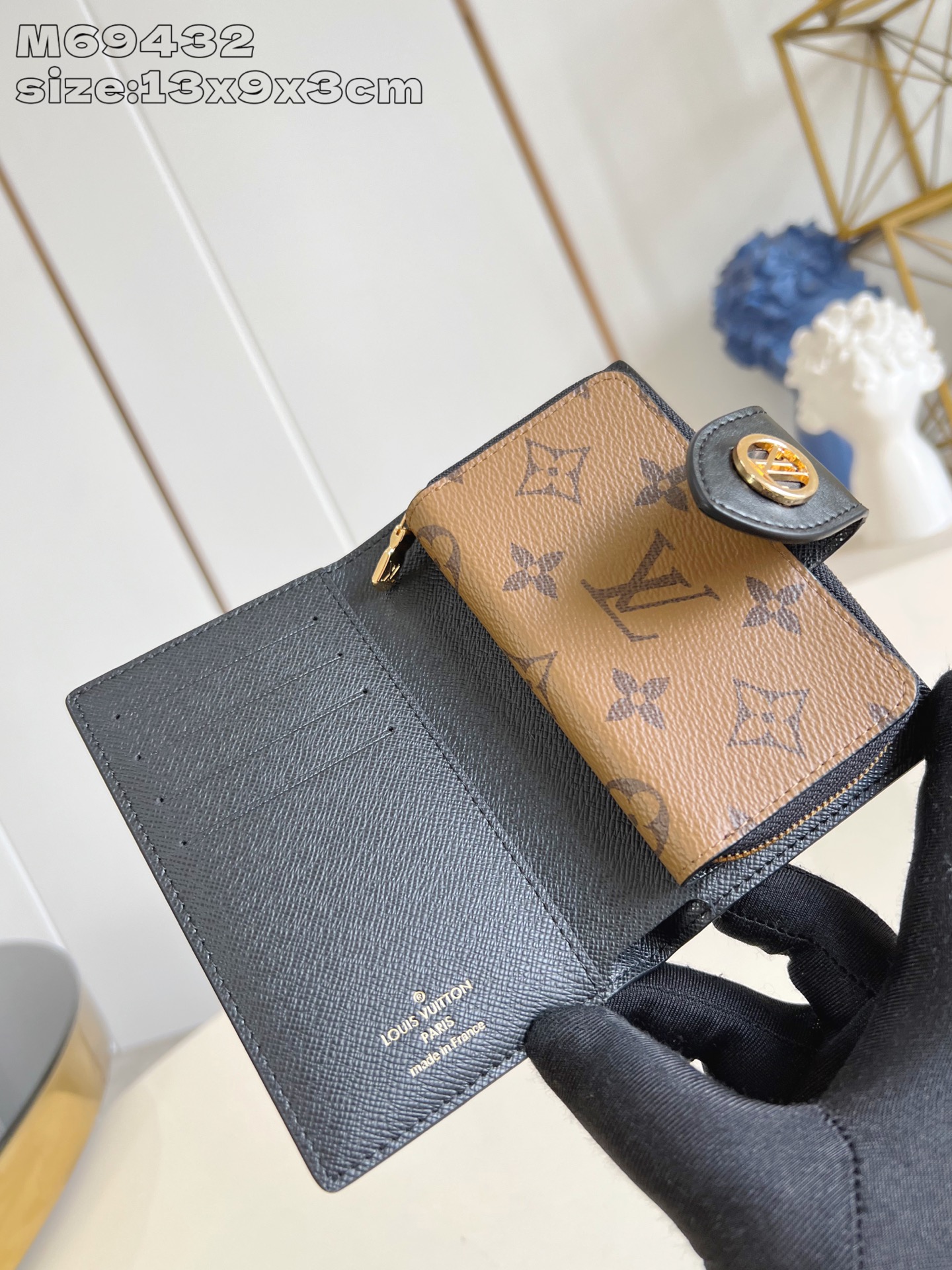 [TOP] Louis Vuitton LV Juliette Wallet 13 x 9 x 3 cm - Brown