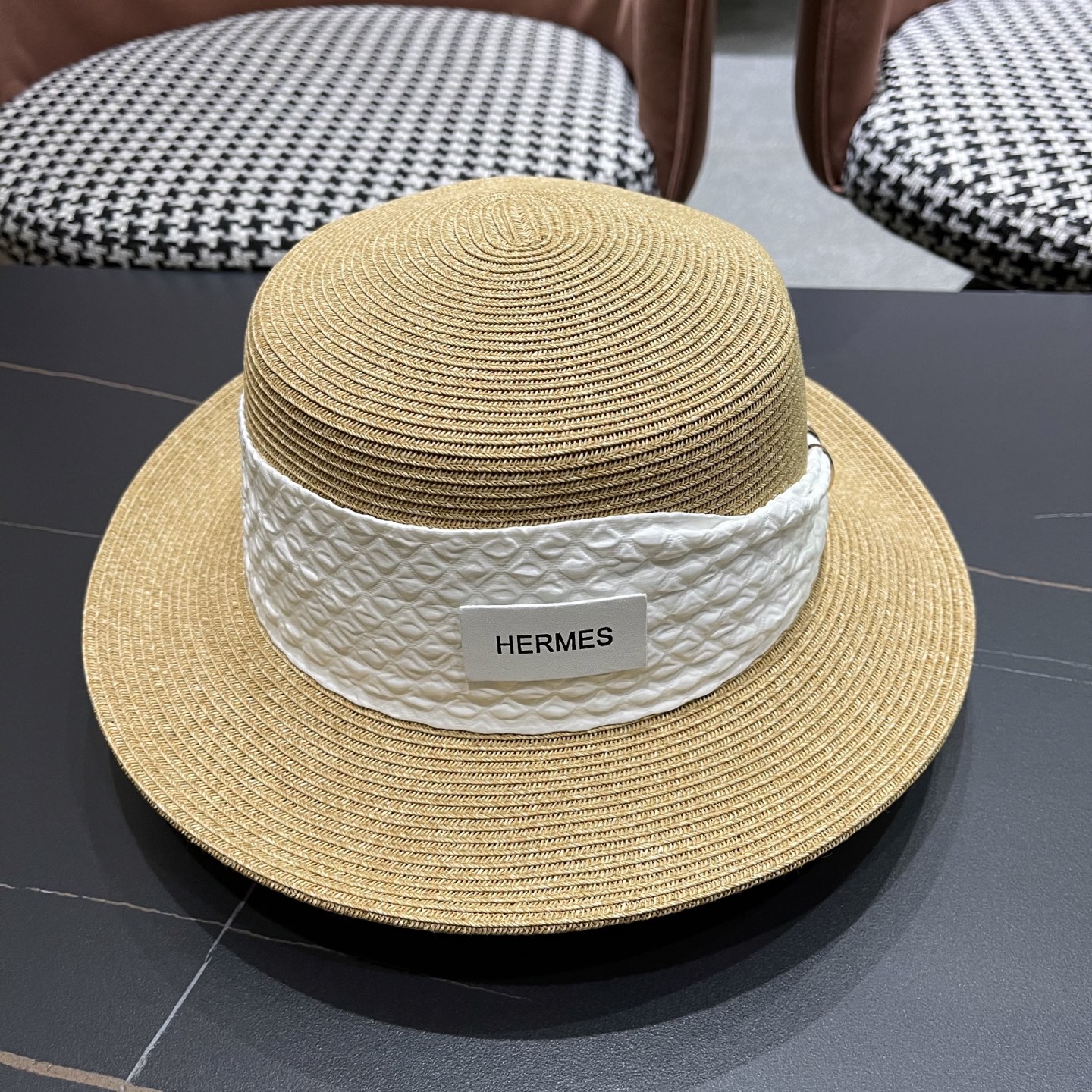 [TOP] HERMES Straw Hat - 3 Colors