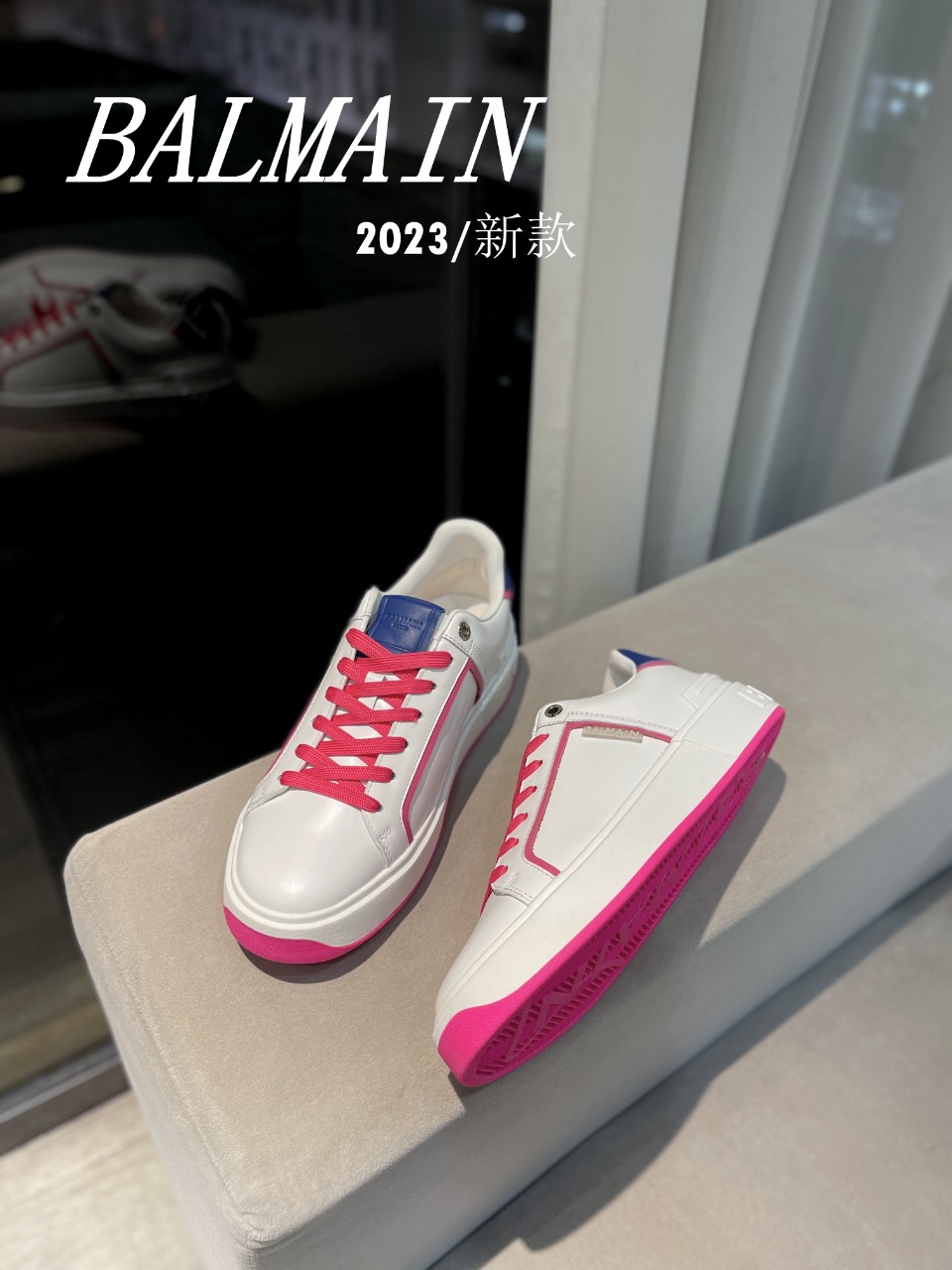 [TOP] Balmain Men's/Women's Casual Sports Shoes - White