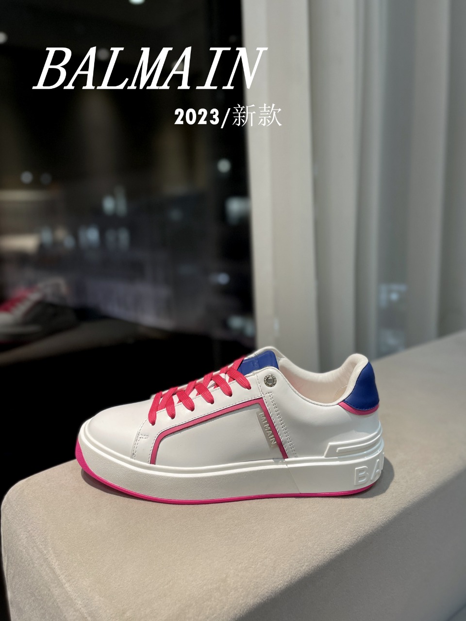 [TOP] Balmain Men's/Women's Casual Sports Shoes - White