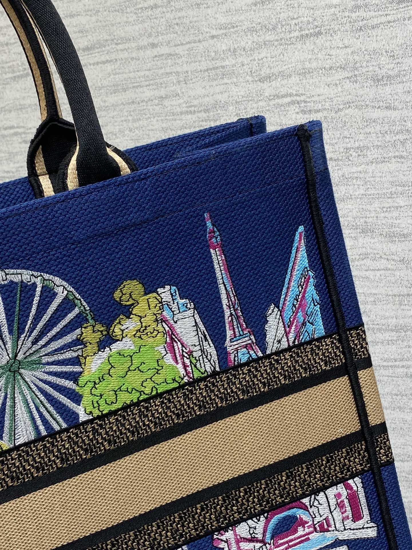 [TOP] Christian Dior  Book Tote Bag - 3 Sizes - Blue