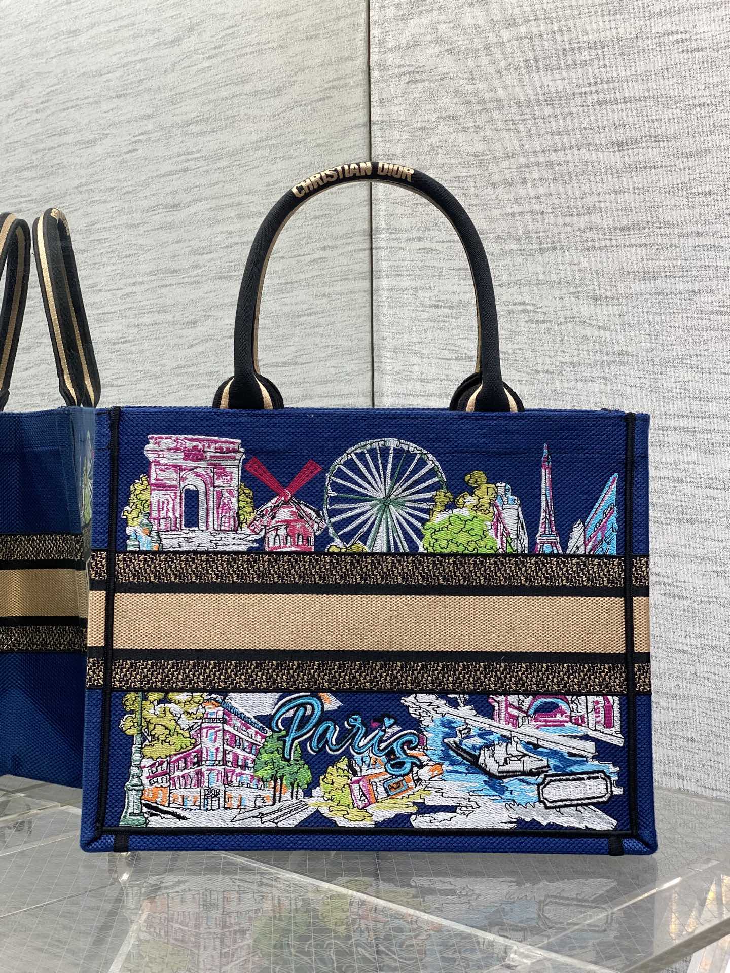 [TOP] Christian Dior  Book Tote Bag - 3 Sizes - Blue