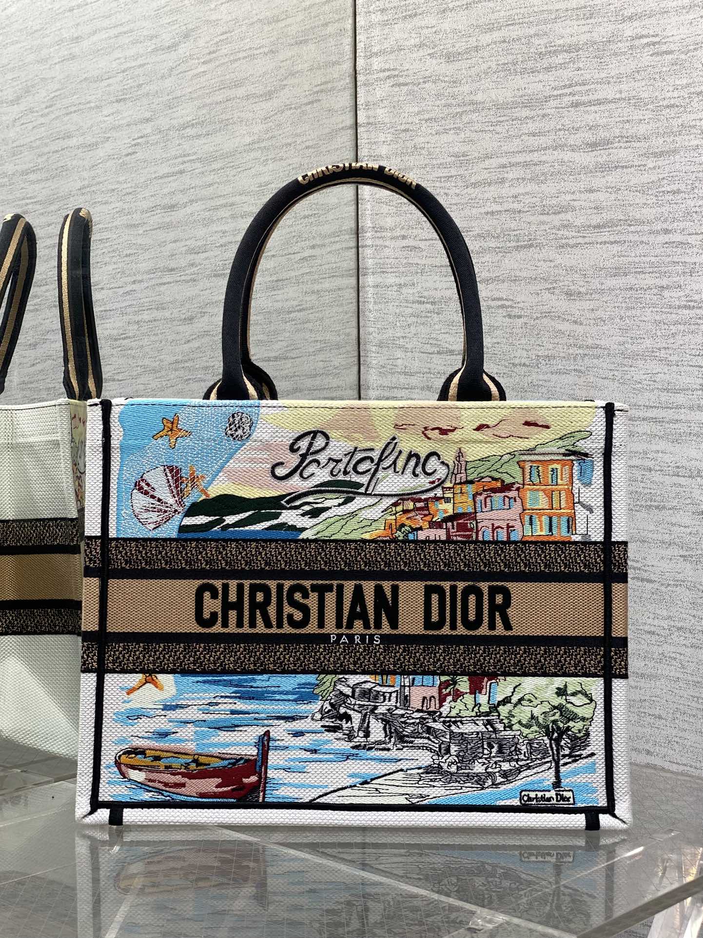 [TOP] Christian Dior  Book Tote Bag - 3 Sizes - Blue and Yellow