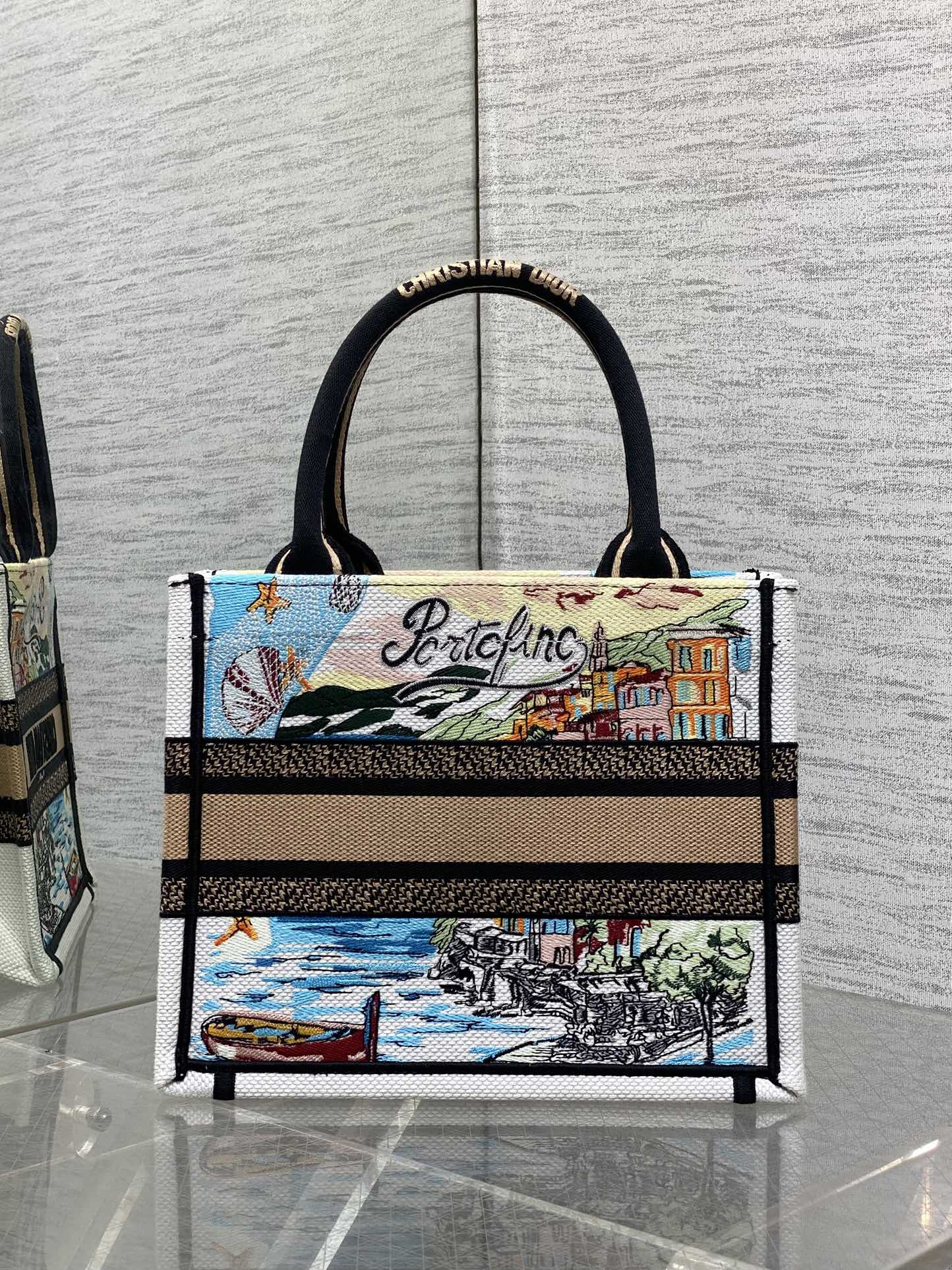 [TOP] Christian Dior  Book Tote Bag - 3 Sizes - Blue and Yellow