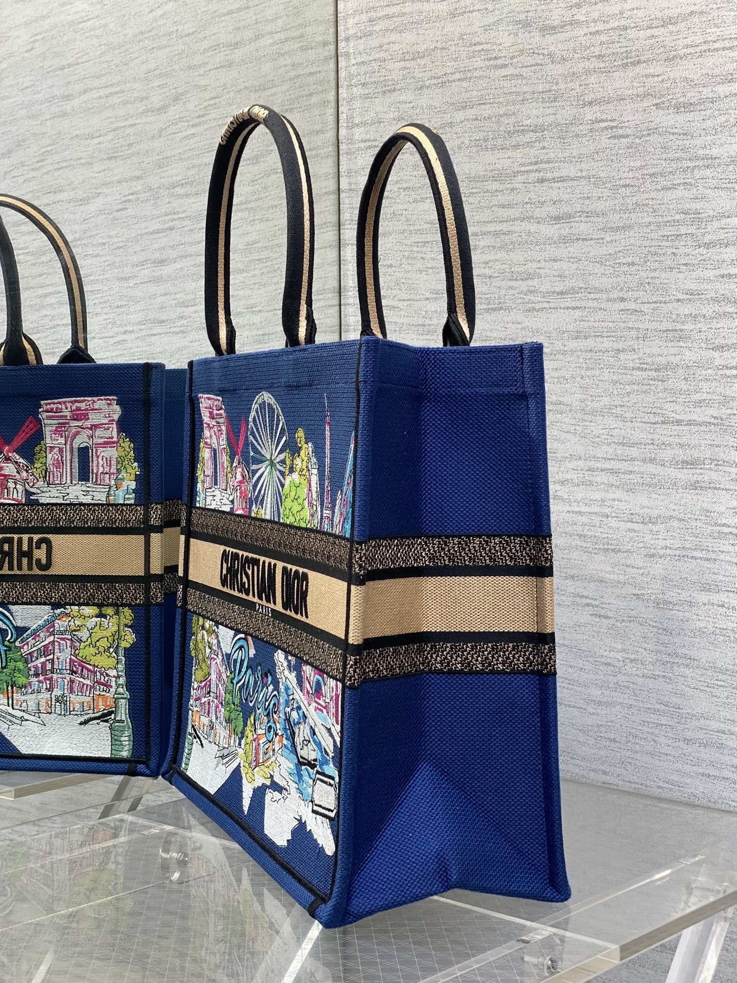 [TOP] Christian Dior  Book Tote Bag - 3 Sizes - Blue