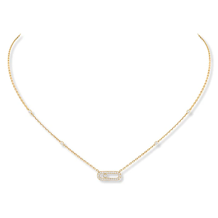 [TOP] Messika Move Uno Pavé Diamond Necklace - 3 Colors